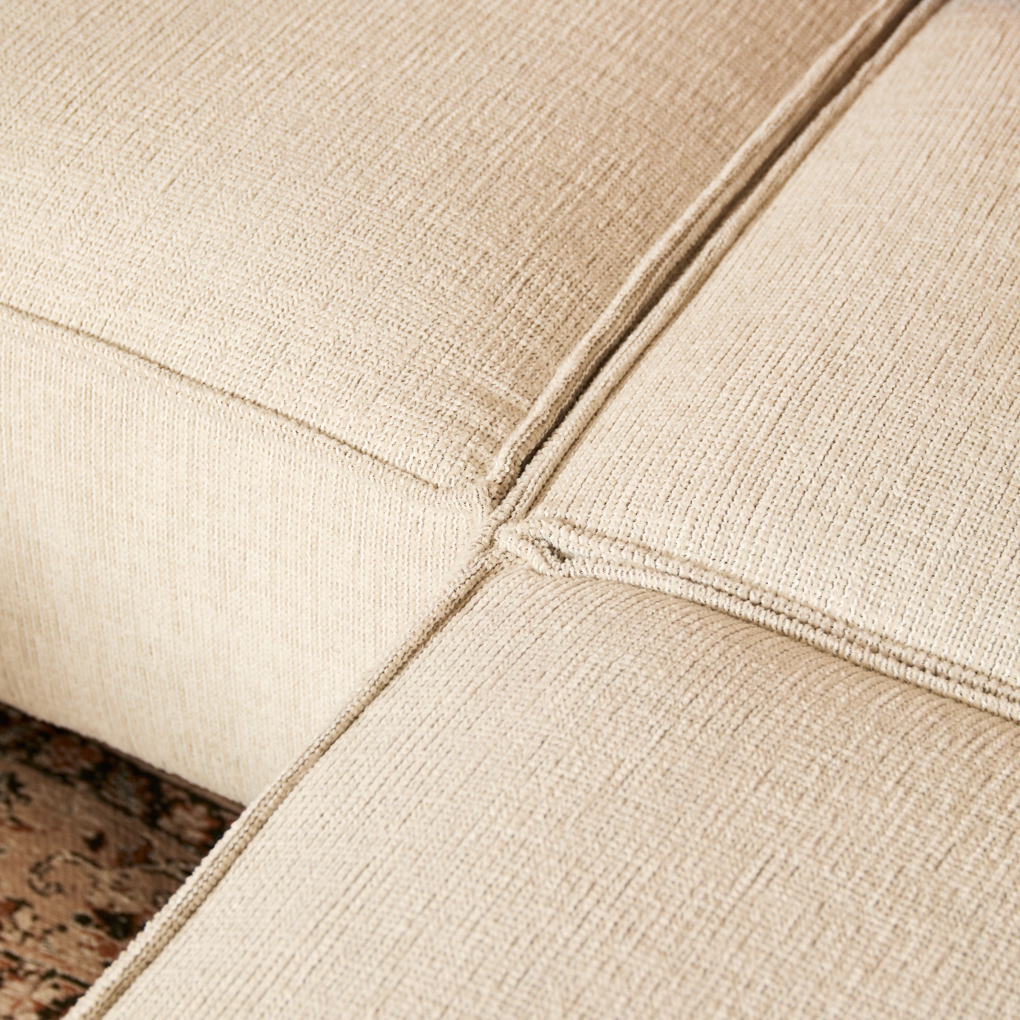 Sofa Floris | ottomane links + 2,5-zit Beige - STF