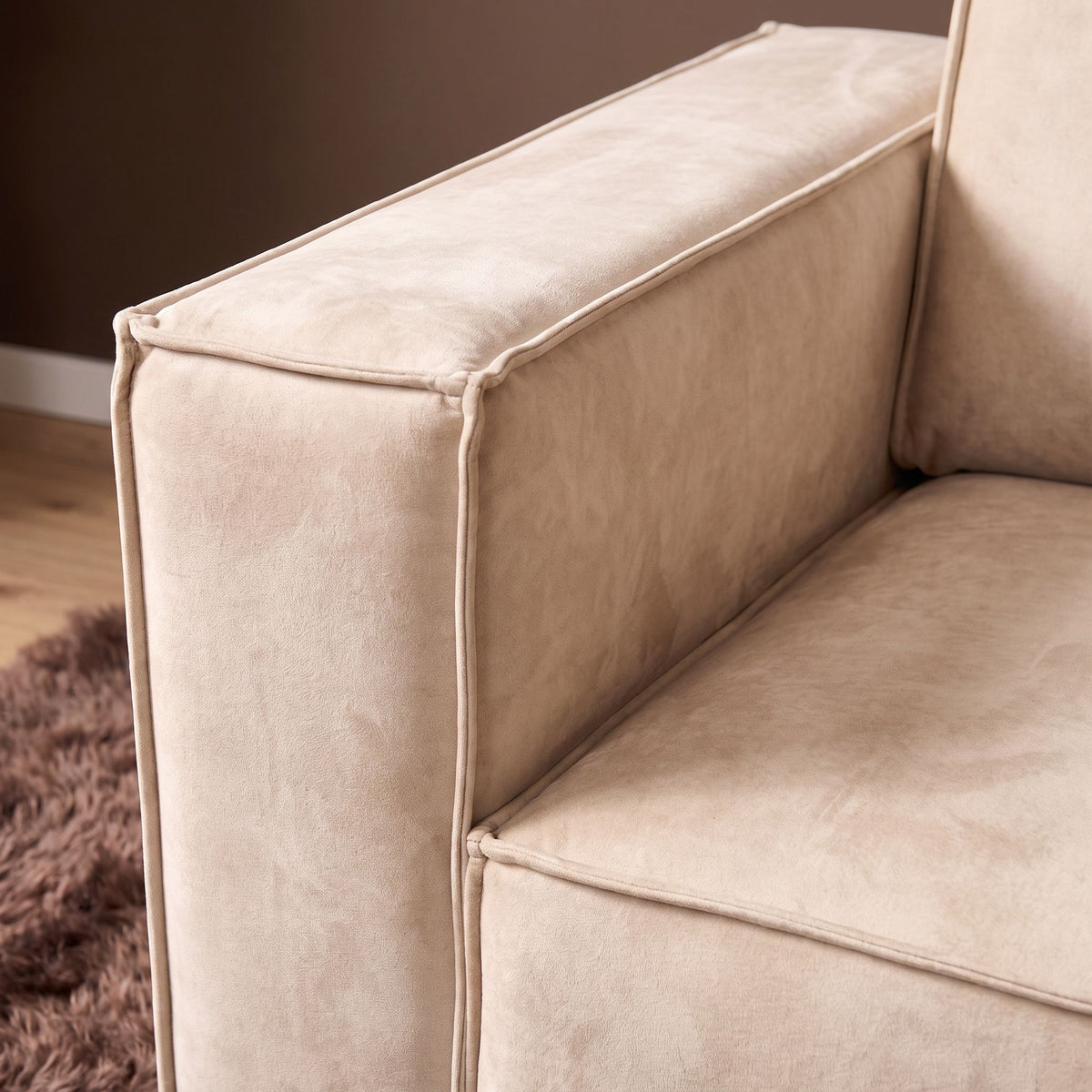 Canapé Floris | 2,5 places + pouf droit - STF