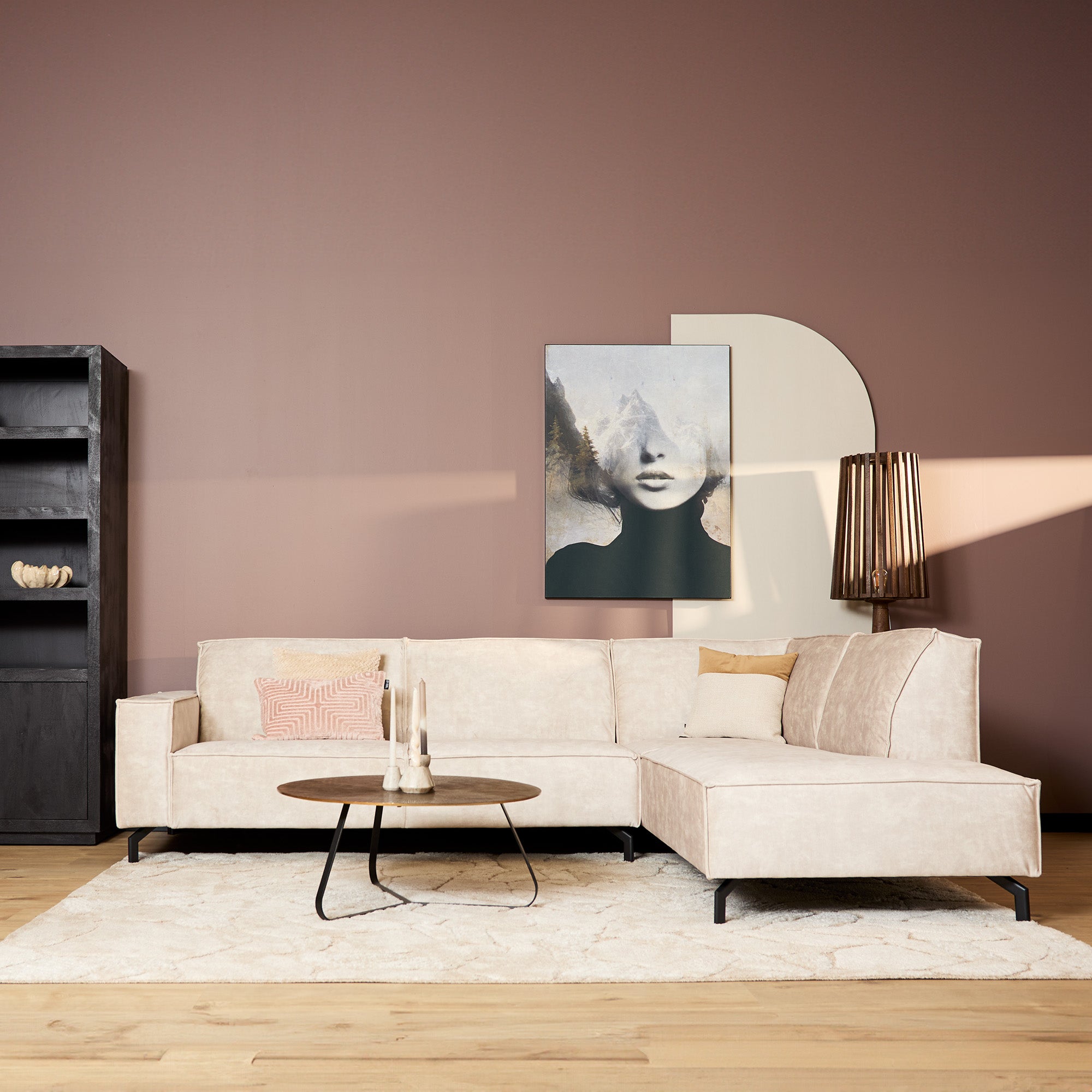 Sofa Floris | 2,5-zit + Ottomane rechts - STF