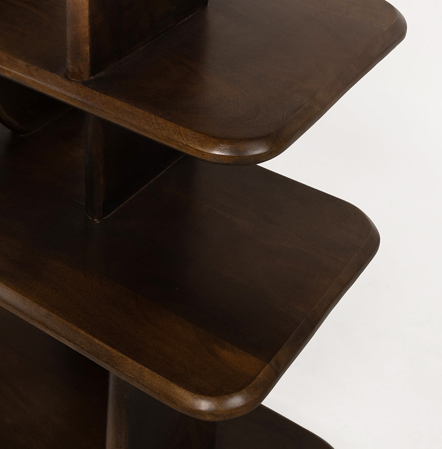 boekenkast Oregano 140, mango bruin walnoot - NW