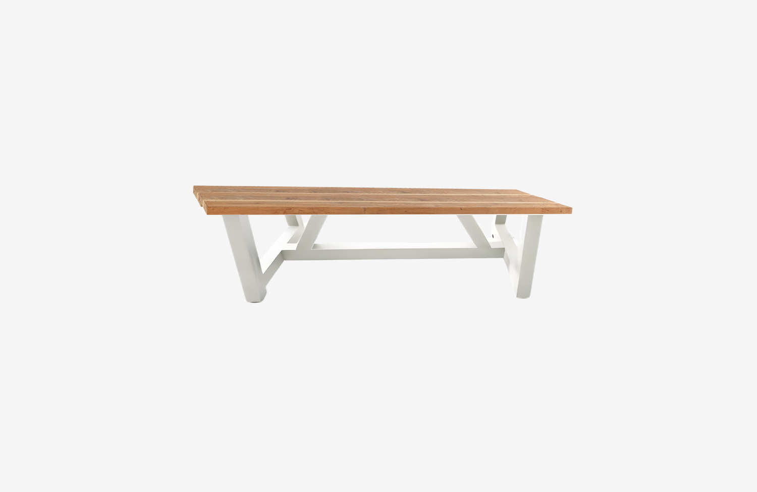 Outdoor bench American Isa alu+teak top - PRN