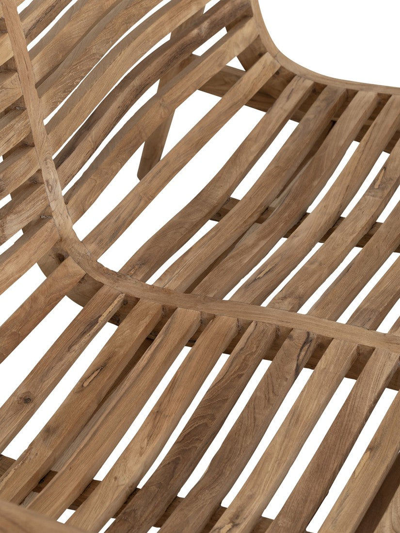 Outdoor bank Ray - teak - DTP