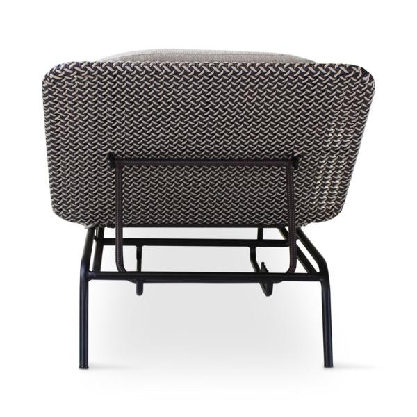 Chaise longue d'extérieur Modesto tissage huître - VDC