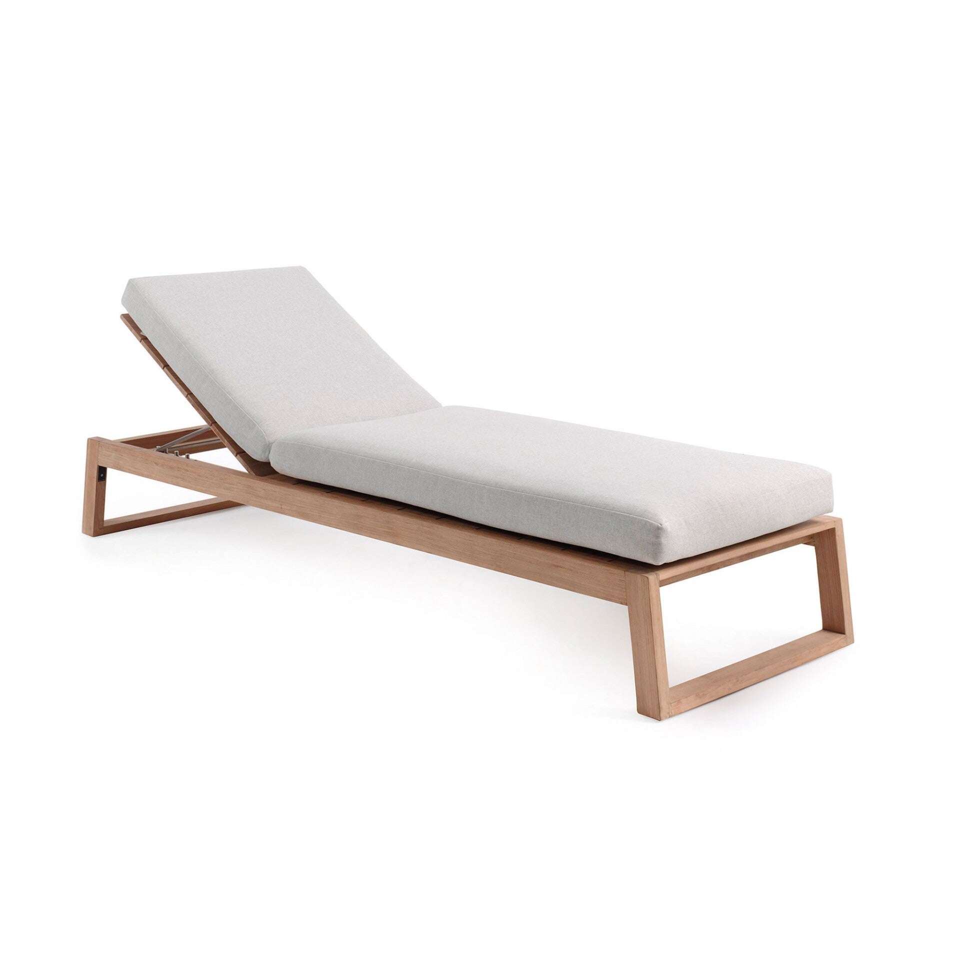 Chaise longue Bali avec coussin écru - GS