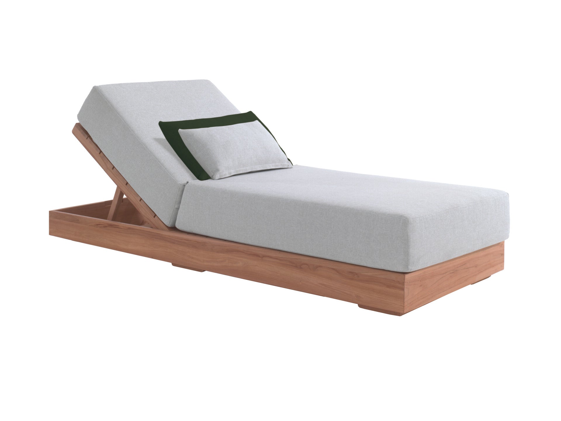 Chaise longue Kos, simple ou double, coussins inclus - GS