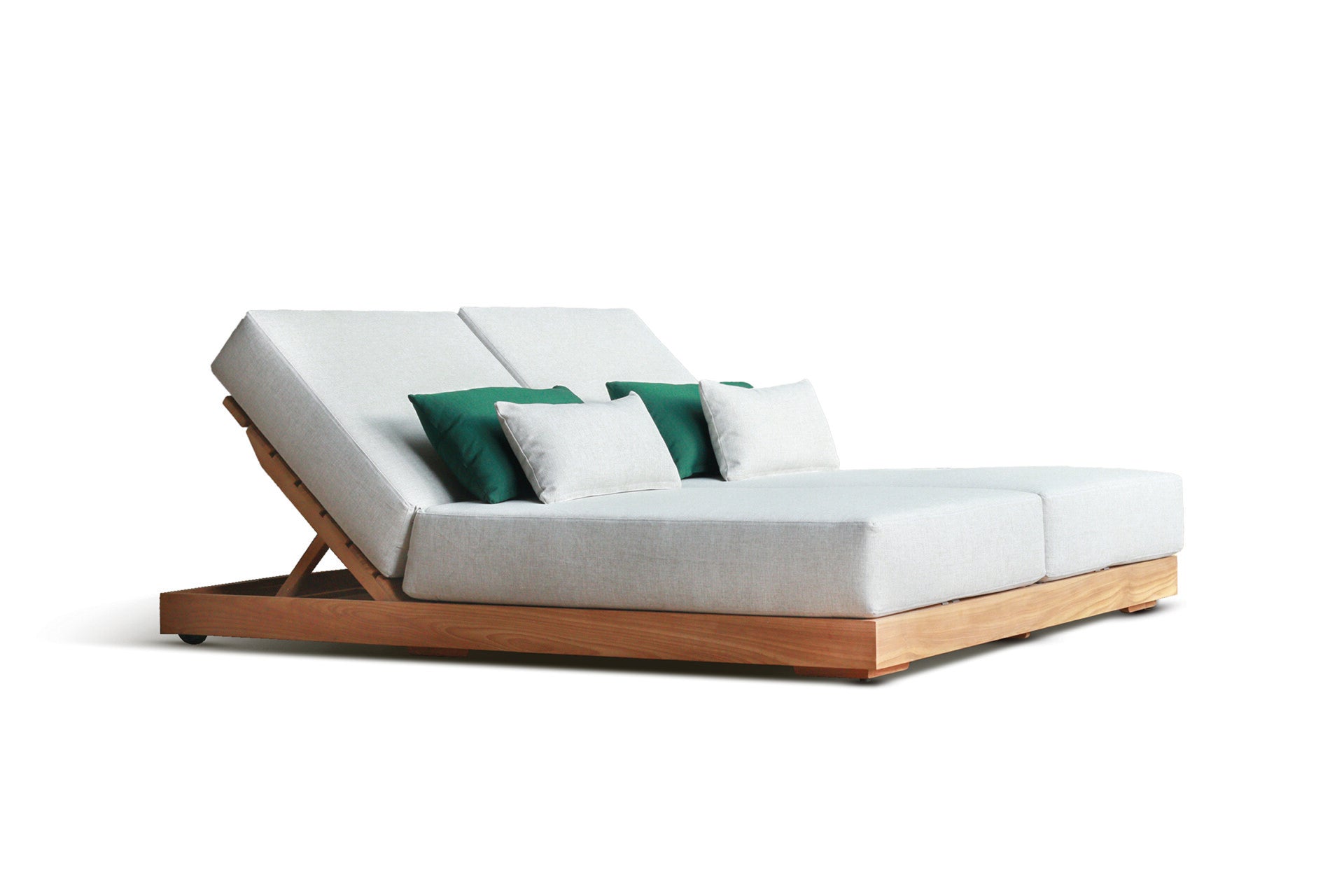 Chaise longue Kos, simple ou double, coussins inclus - GS