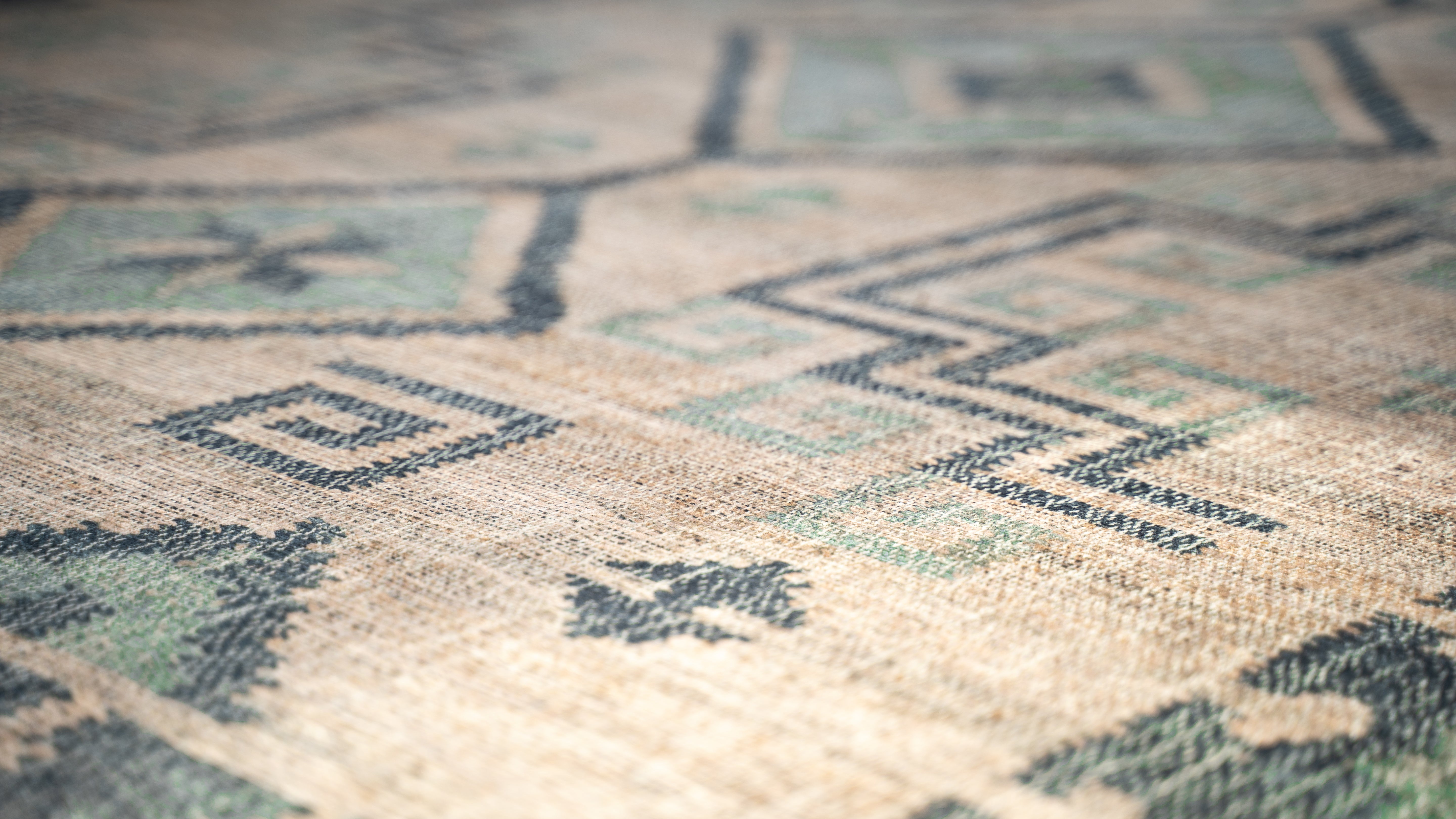 Tapis d'extérieur Safari kaki avec sac