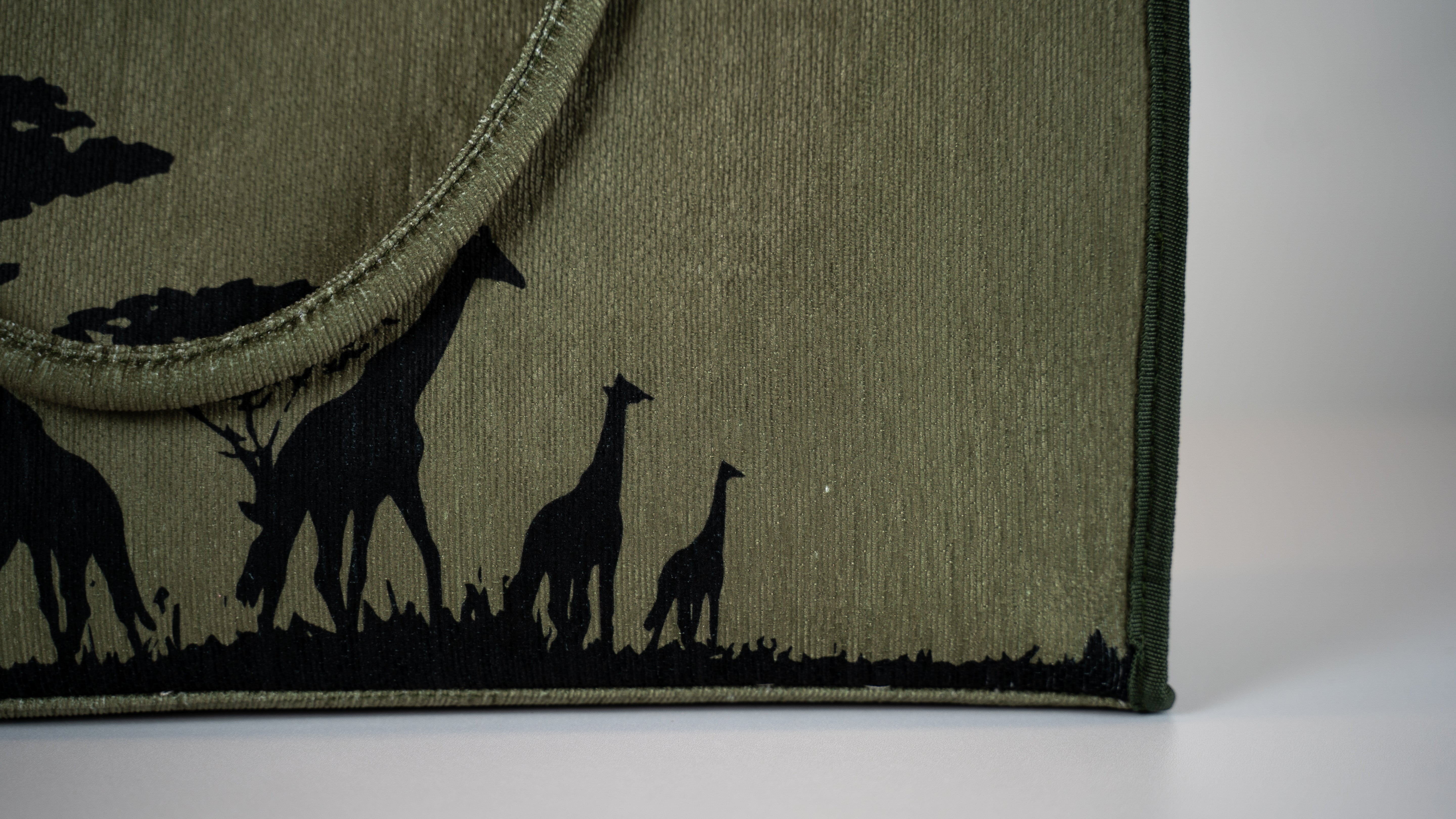 Tapis d'extérieur Safari kaki avec sac