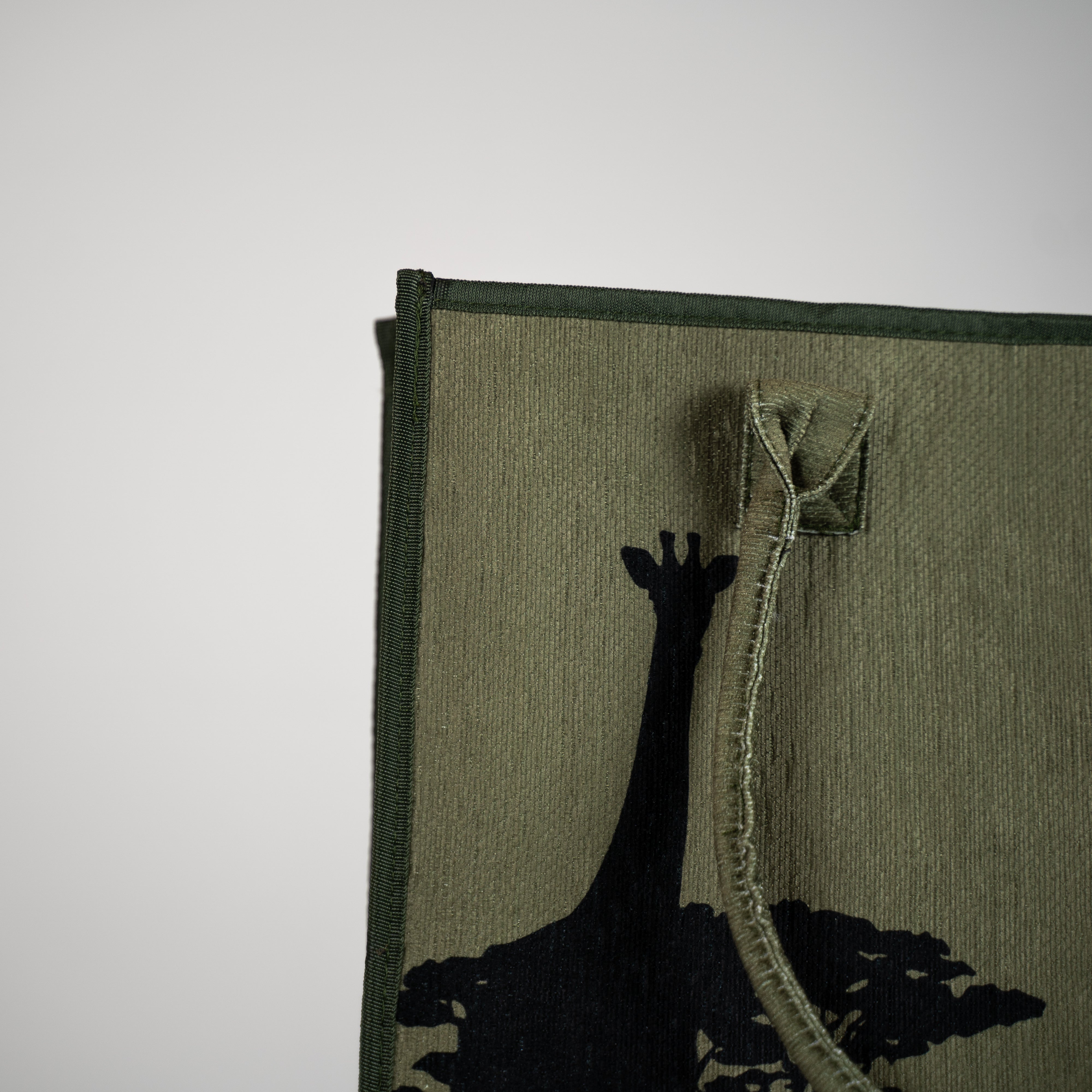 Tapis d'extérieur Safari kaki avec sac