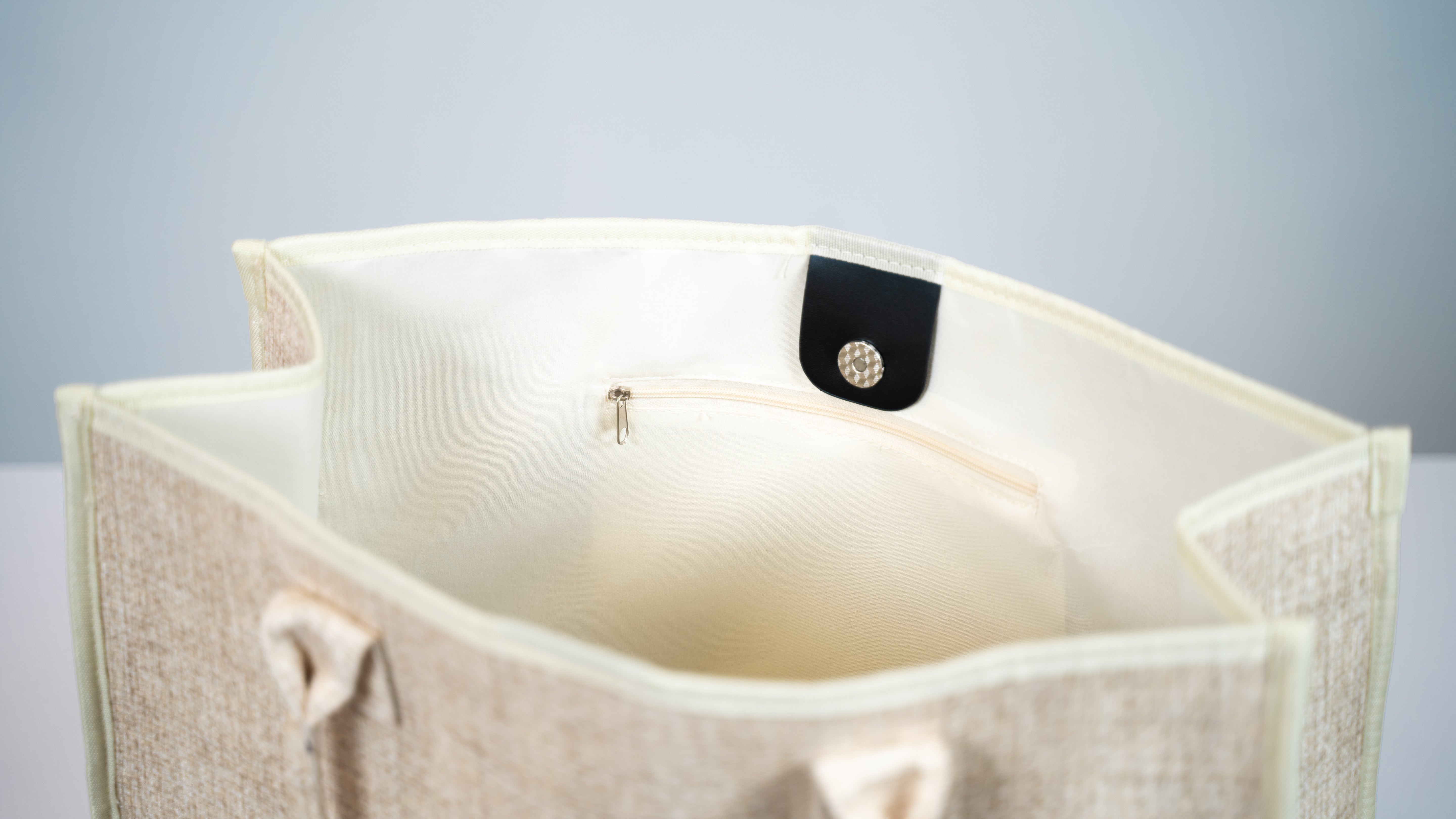 Tapis d'extérieur beige avec sac