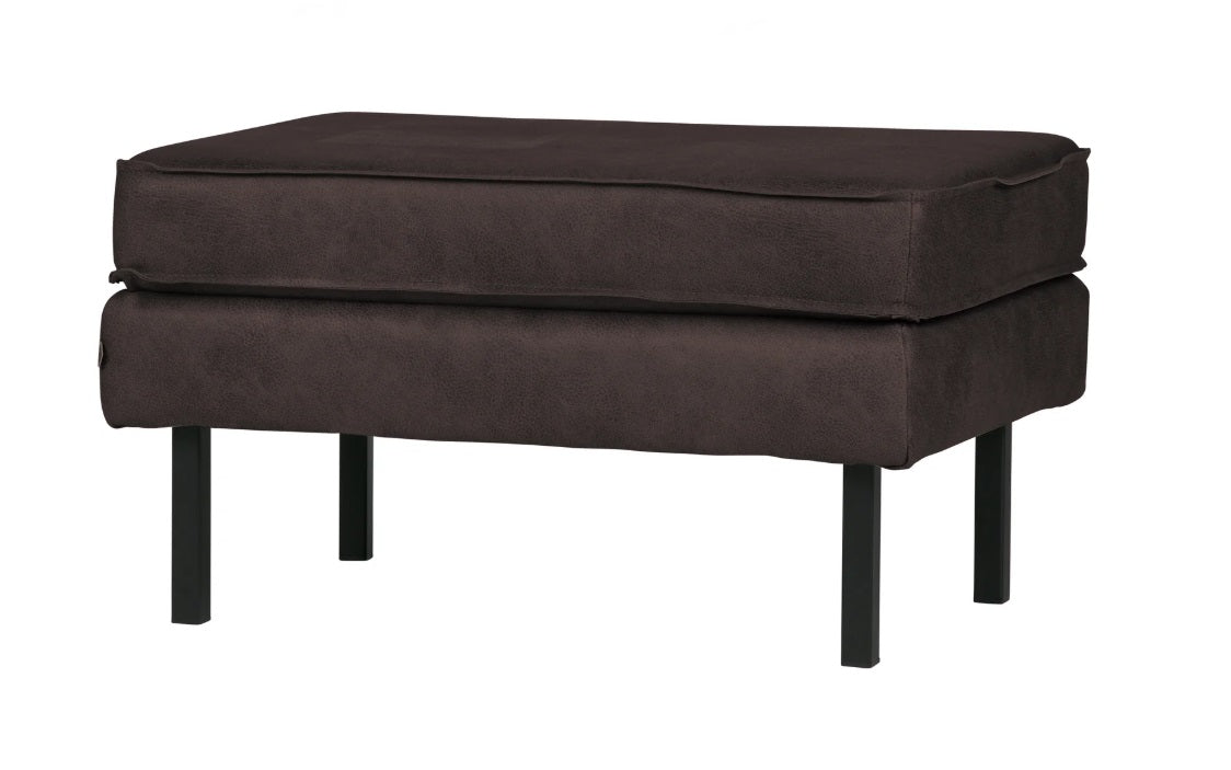 Voetbank Rodeo - ecoleer cognac, zwart of mosgroen - EEKH