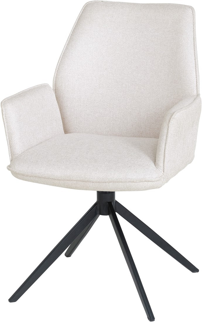 Fauteuil de table Revi pivotant lotus naturel (prix = set de deux) - NW