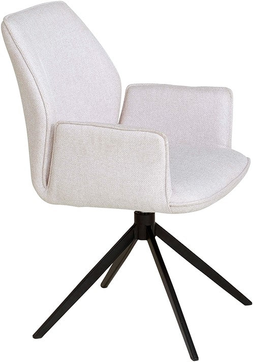 Fauteuil de table Revi pivotant lotus naturel (prix = set de deux) - NW