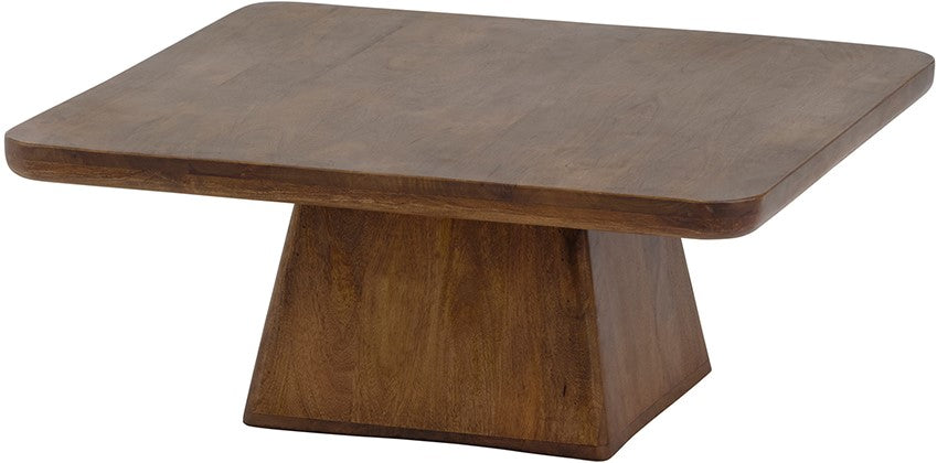 Table basse 80, manguier brun noyer - NW