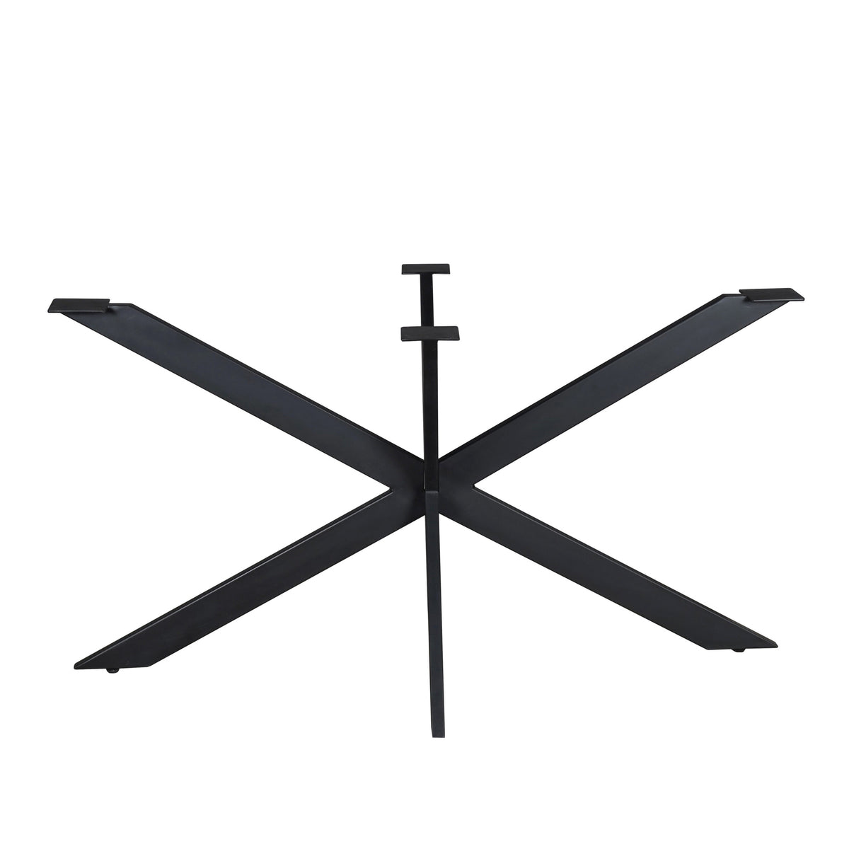 Matrixpoot Zwart Ovaal/Rechthoek 140 cm Koker 2,5x7,5 cm - STF