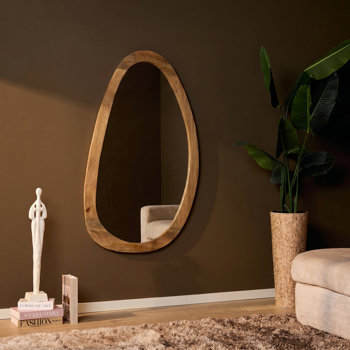 Spiegel Lou | 70 cm | Licht mango - STF