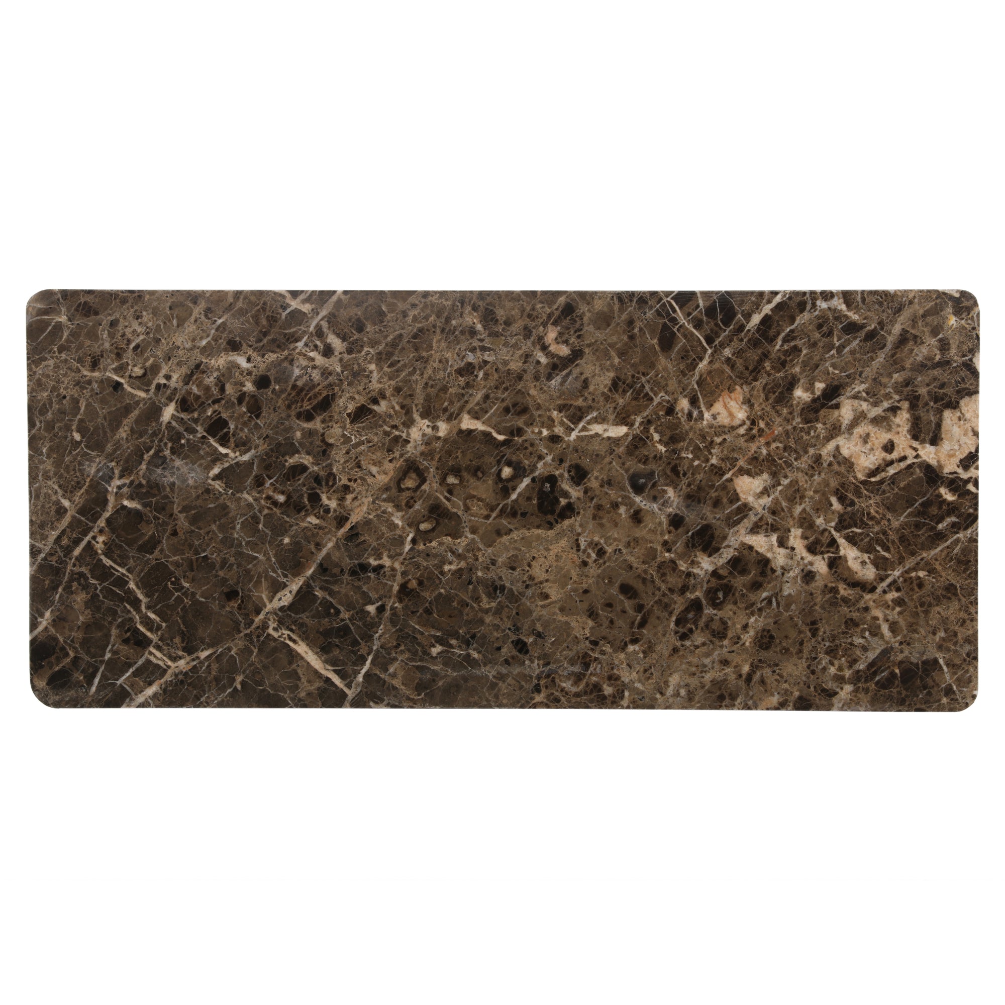 Bovenblad voor dressoir Dallas, bruin marmer, 100 cm - STF
