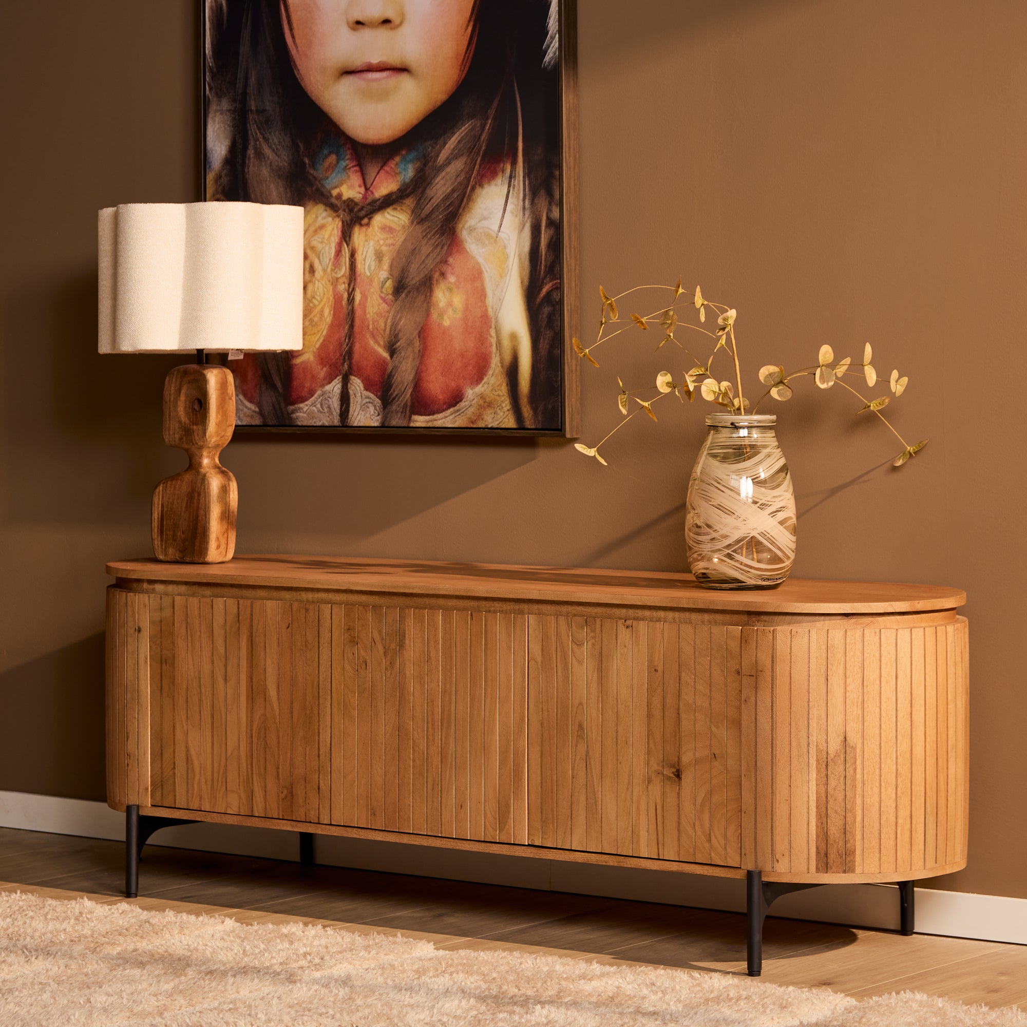 Tv-meubel Solana | 165 cm | Naturel - STF