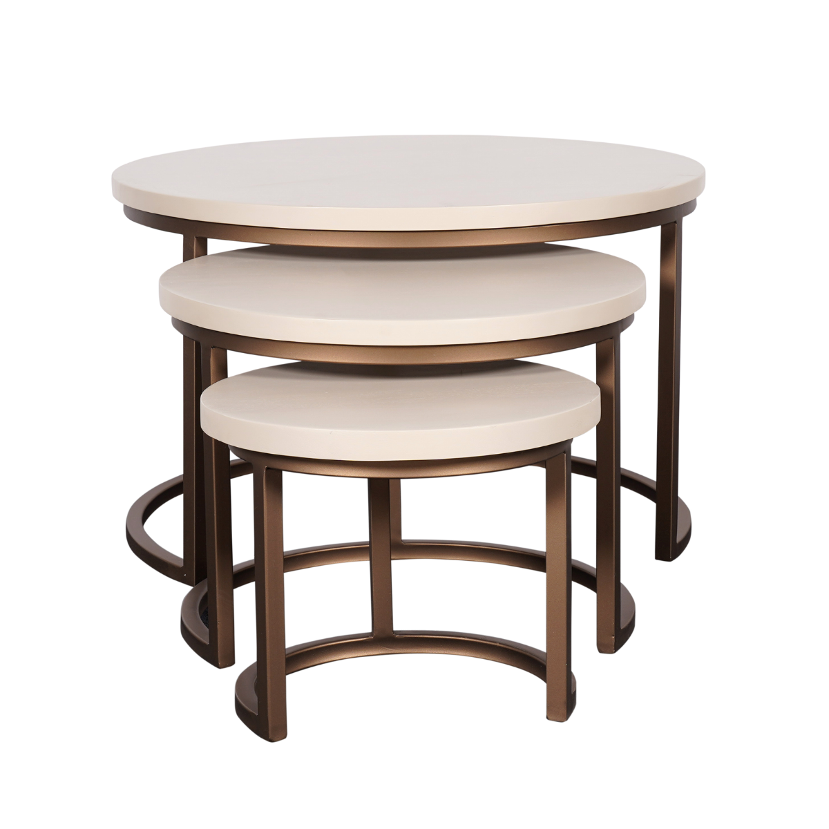 Salontafel Madison Zand | 70 cm | set van 3 - STF