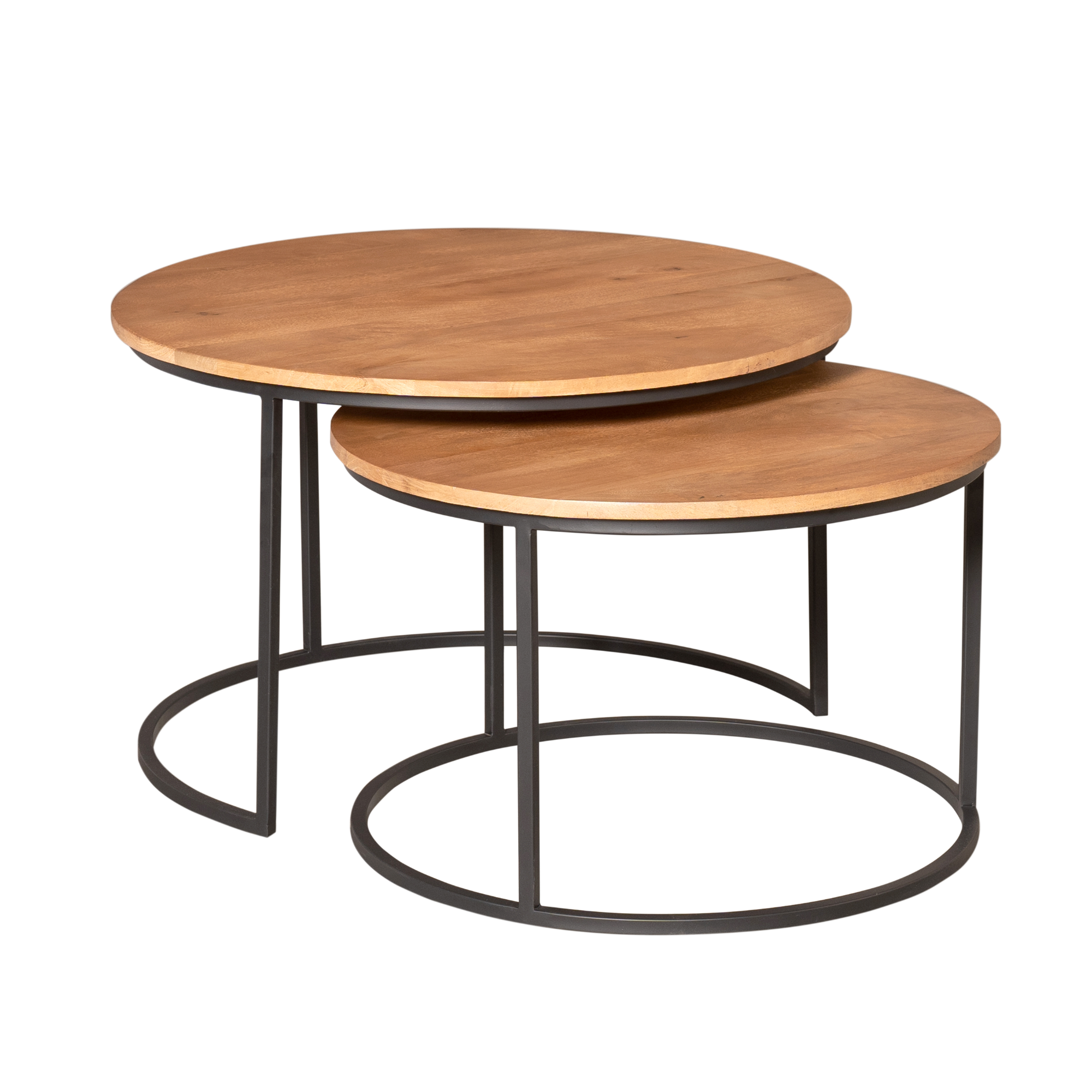 Salontafel Madison Naturel | 70 cm | Set van 2 - STF