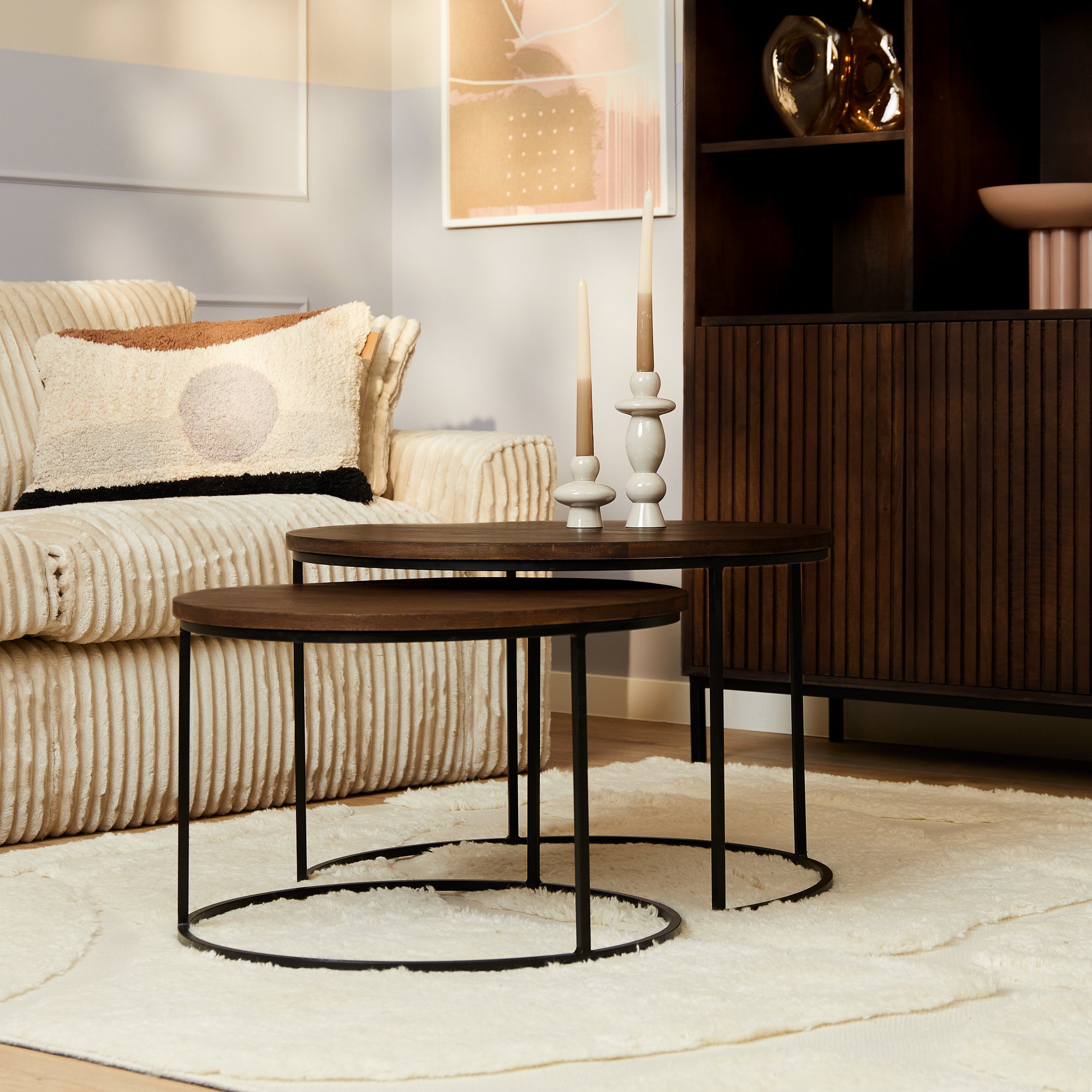 Salontafel Madison Bruin | 70 cm | S/2 - STF