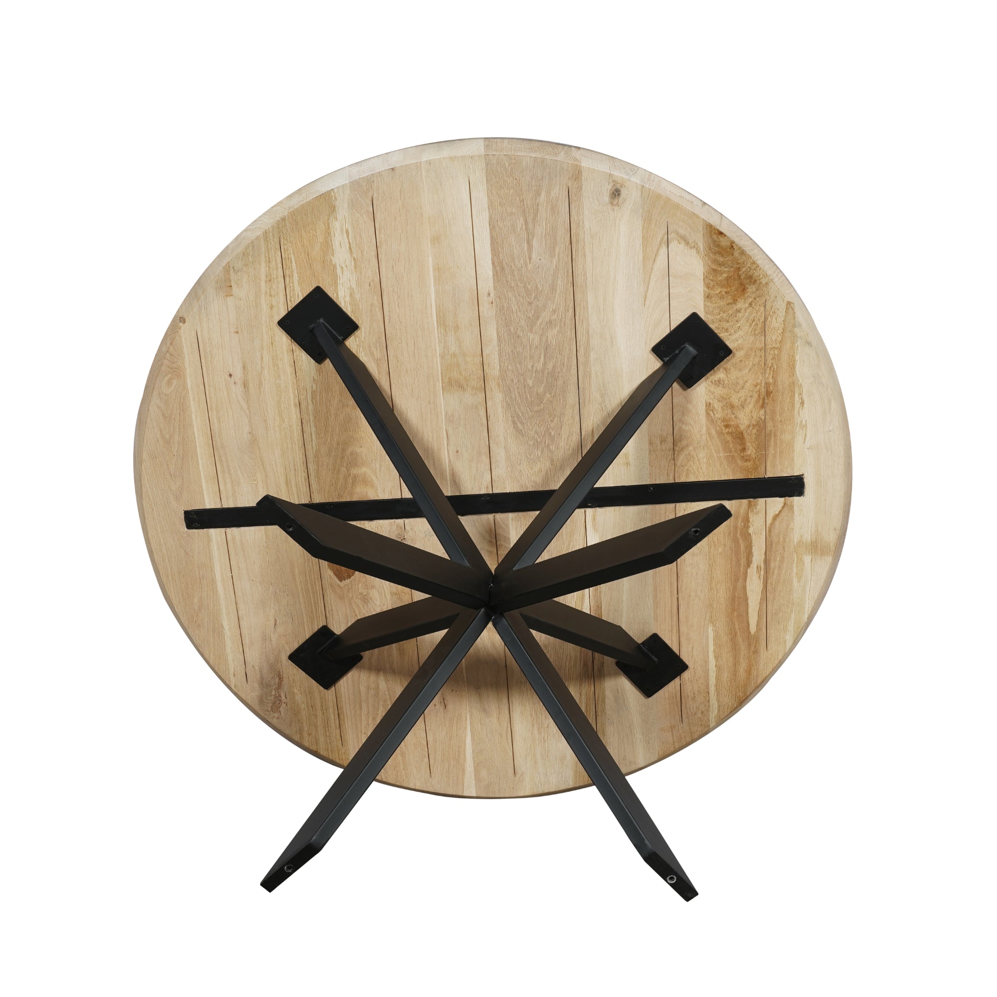 Table de salle à manger en chêne Ferris | Ronde 110 cm | Naturel - STF