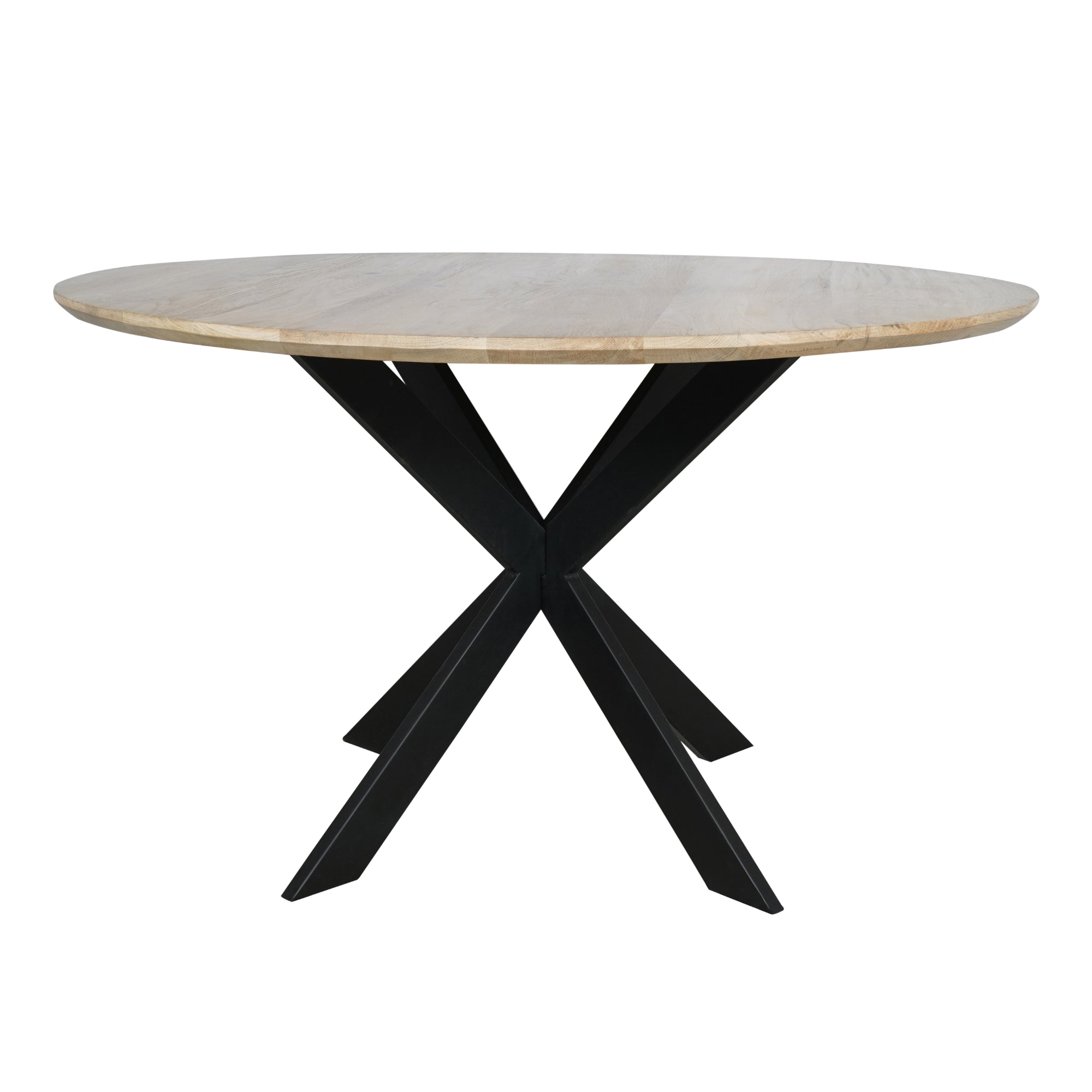 Table de salle à manger ronde en chêne Ferris | Ø 130 cm | Naturel - STF