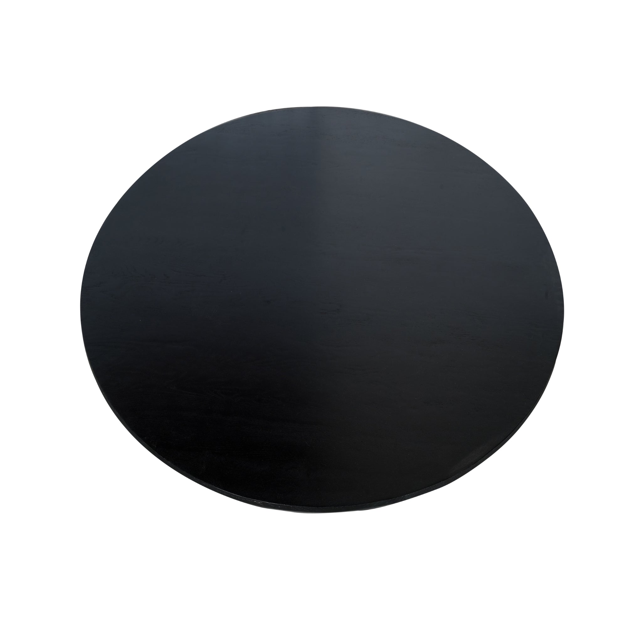 Table de salle à manger ronde en chêne Ferris | 150 cm | Noir - STF