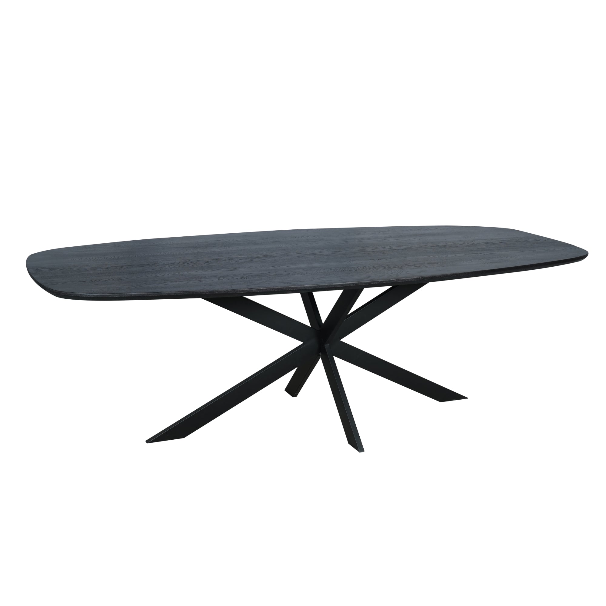 Table de salle à manger en chêne Ferris | Ovale danois 240 cm | Noir - STF