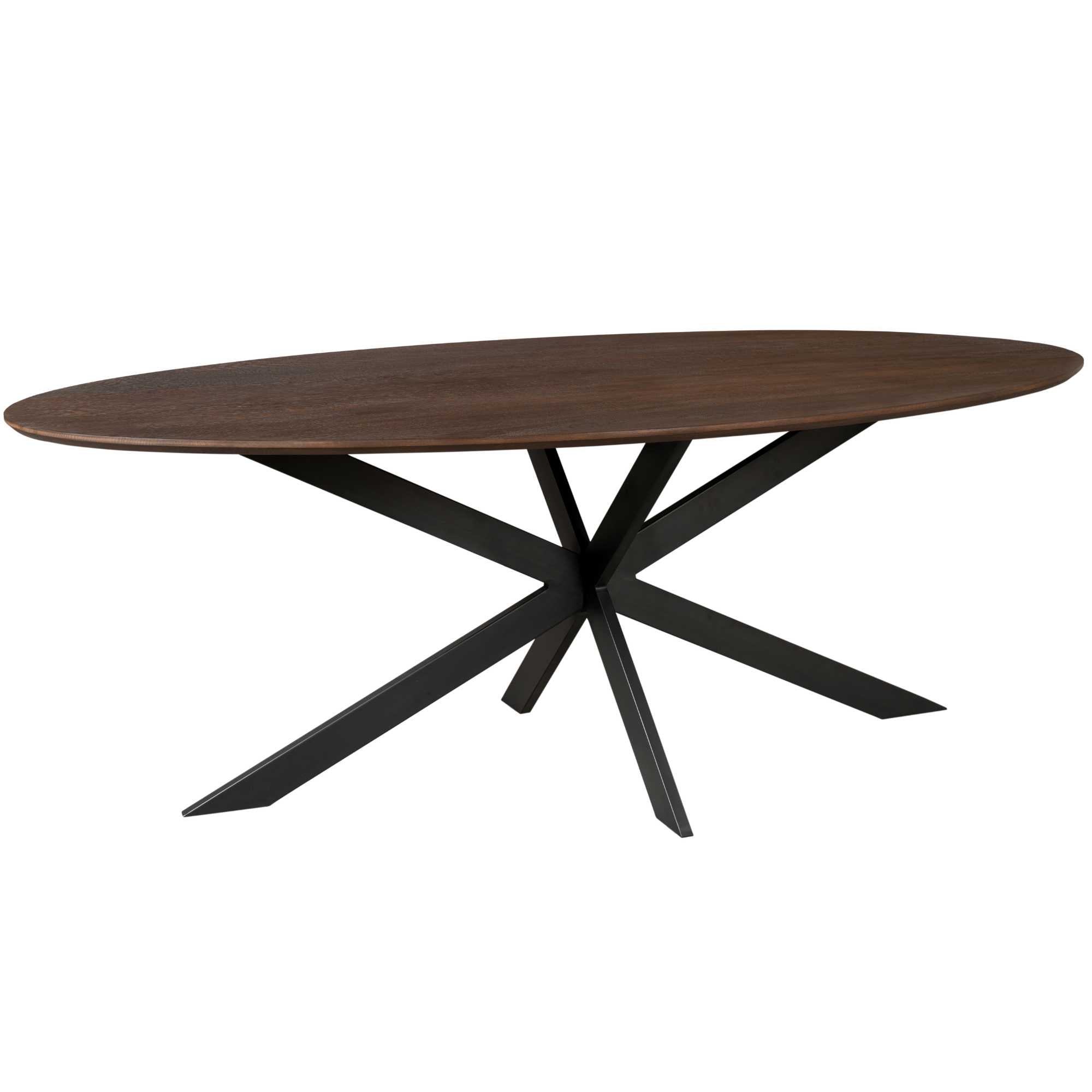 Eiken eettafel Ferris | Ovaal 210 cm | Bruin - STF