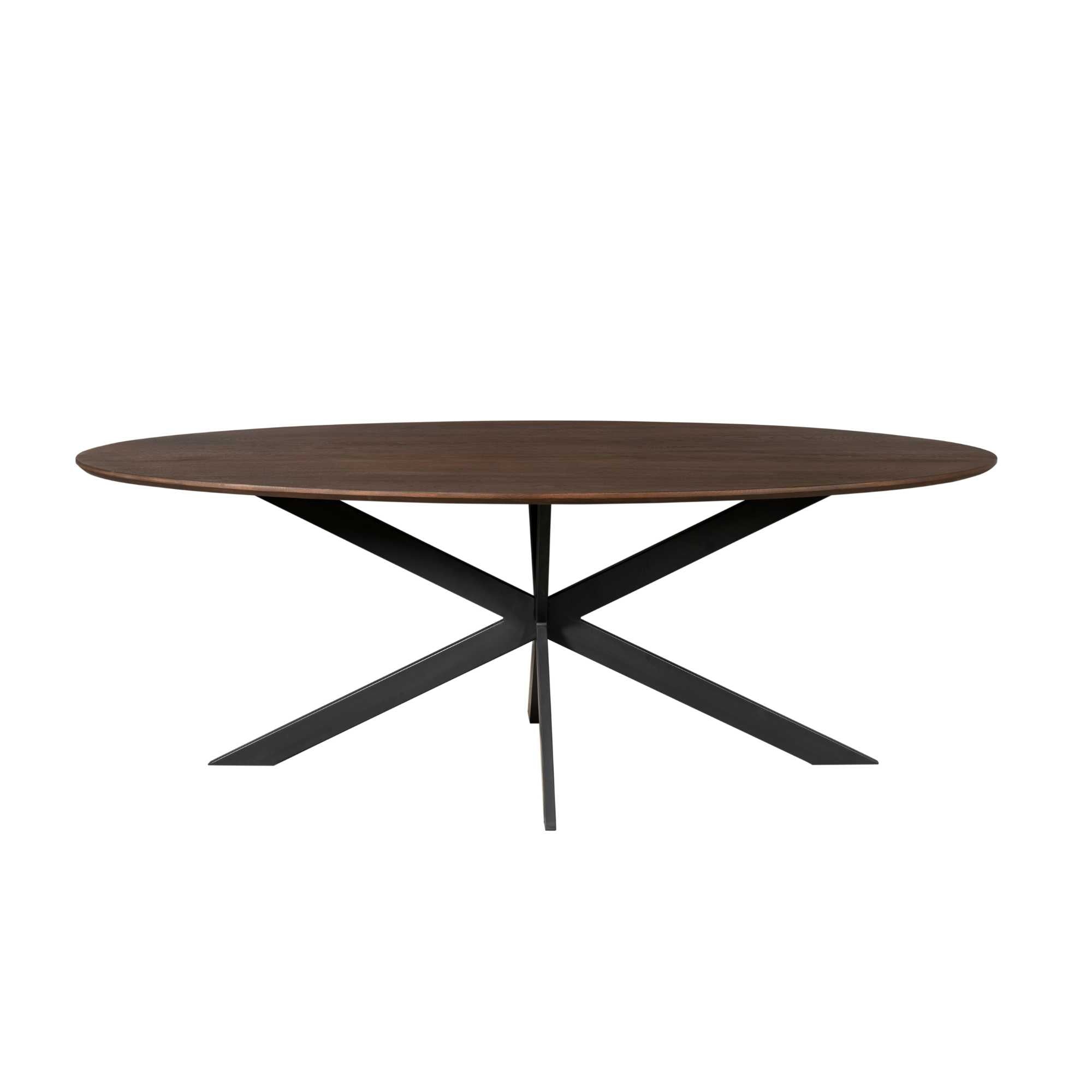 Eiken eettafel Ferris | Ovaal 280 cm | Bruin - STF