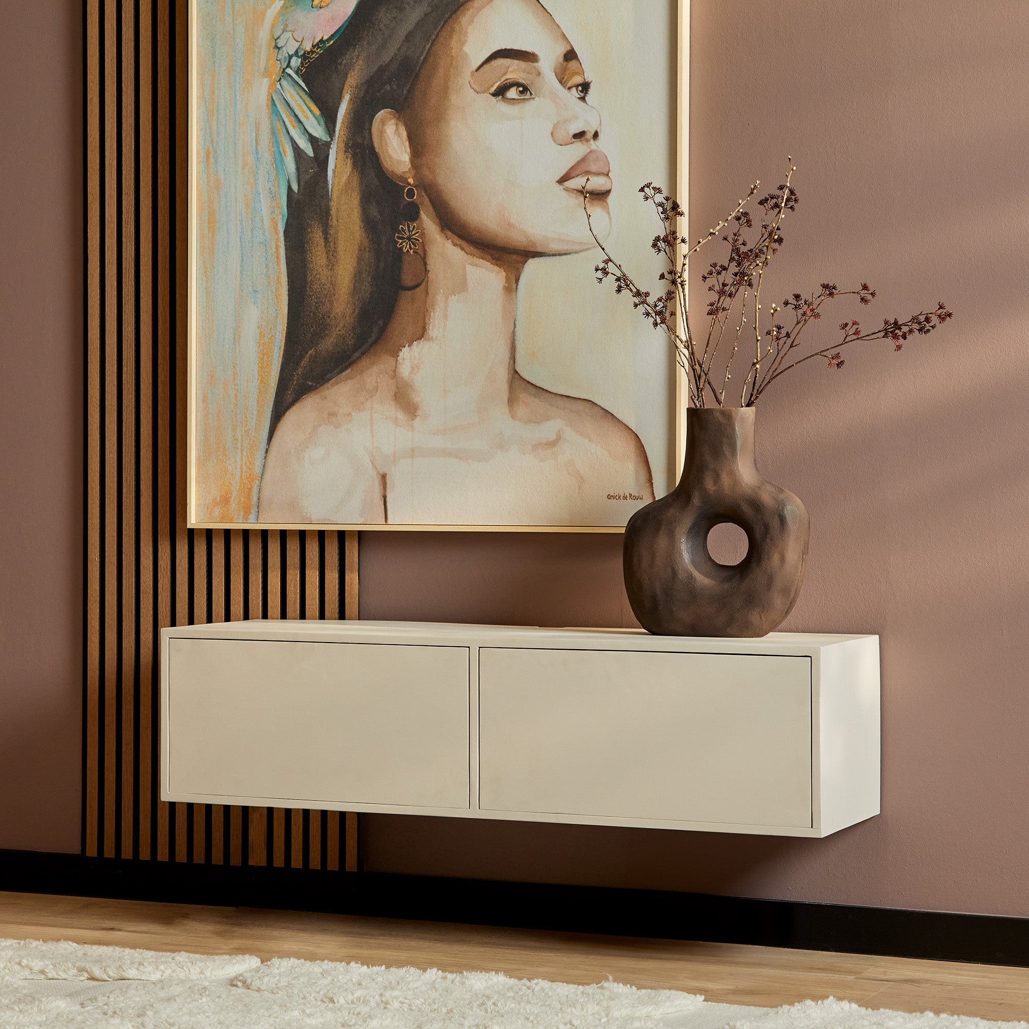 Zwevend tv-meubel Vision Sand 120 - STF
