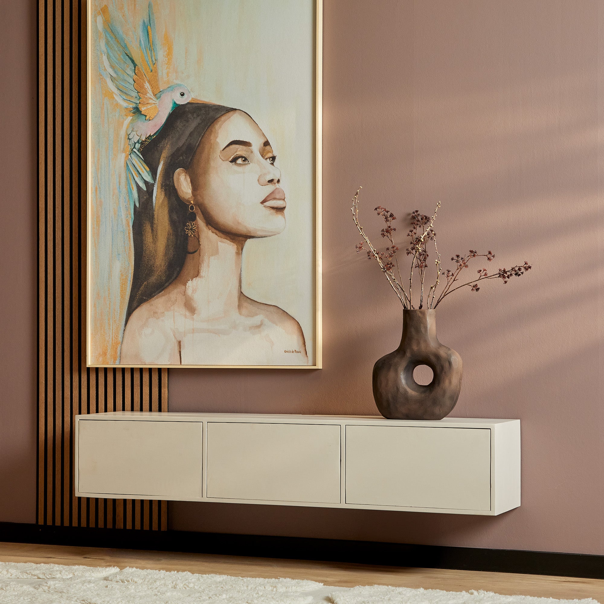Zwevend tv-meubel Vision Sand 160 - STF
