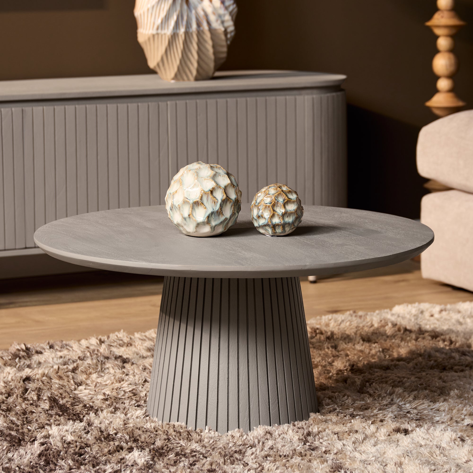 Salontafel Solana | 80 cm | Taupe - STF