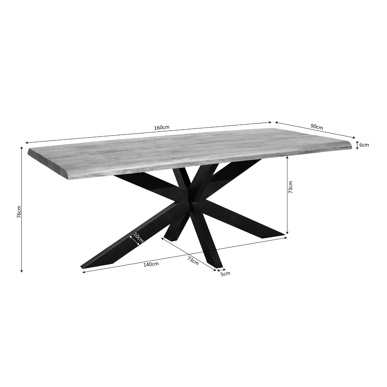 Boomstamtafel Denver | 160 cm - STF