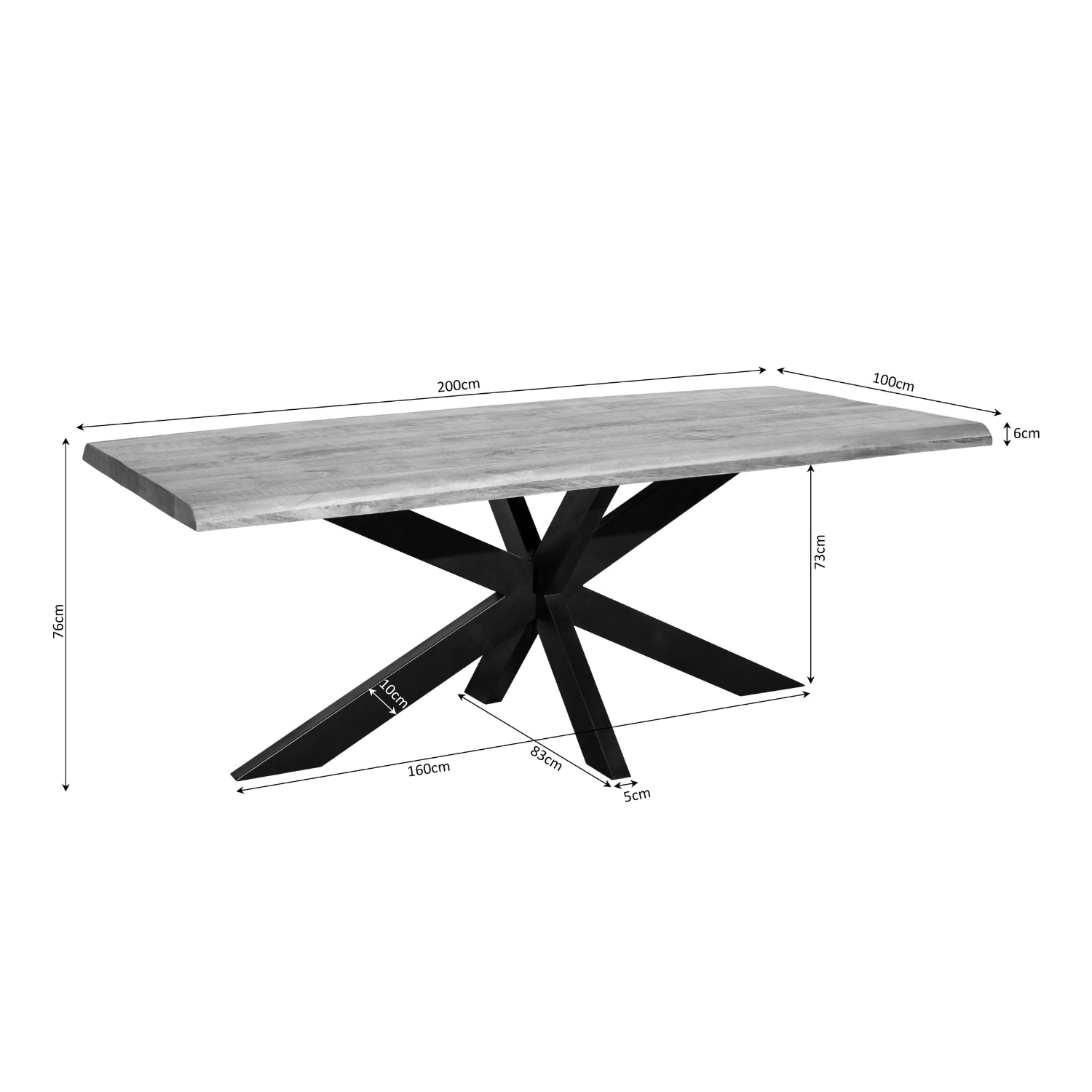 Boomstamtafel Denver | 200 cm - STF