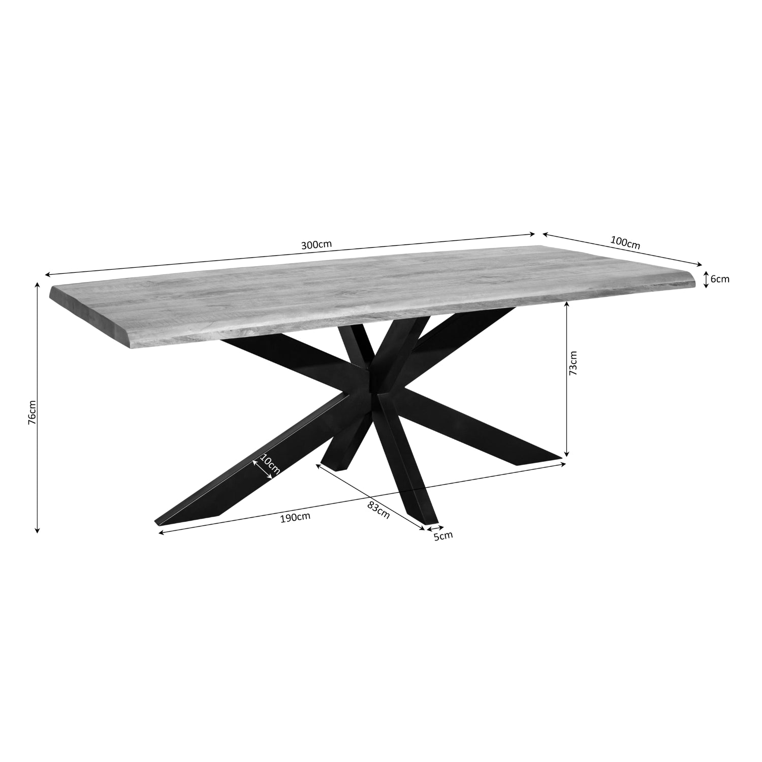 Boomstamtafel Denver | 300 cm - STF