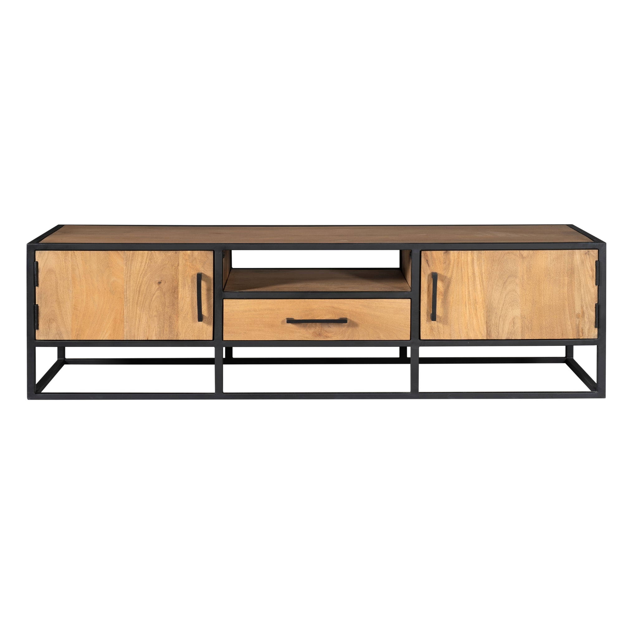 Tv-meubel Denver | Mangohout en staal | 180 cm - STF