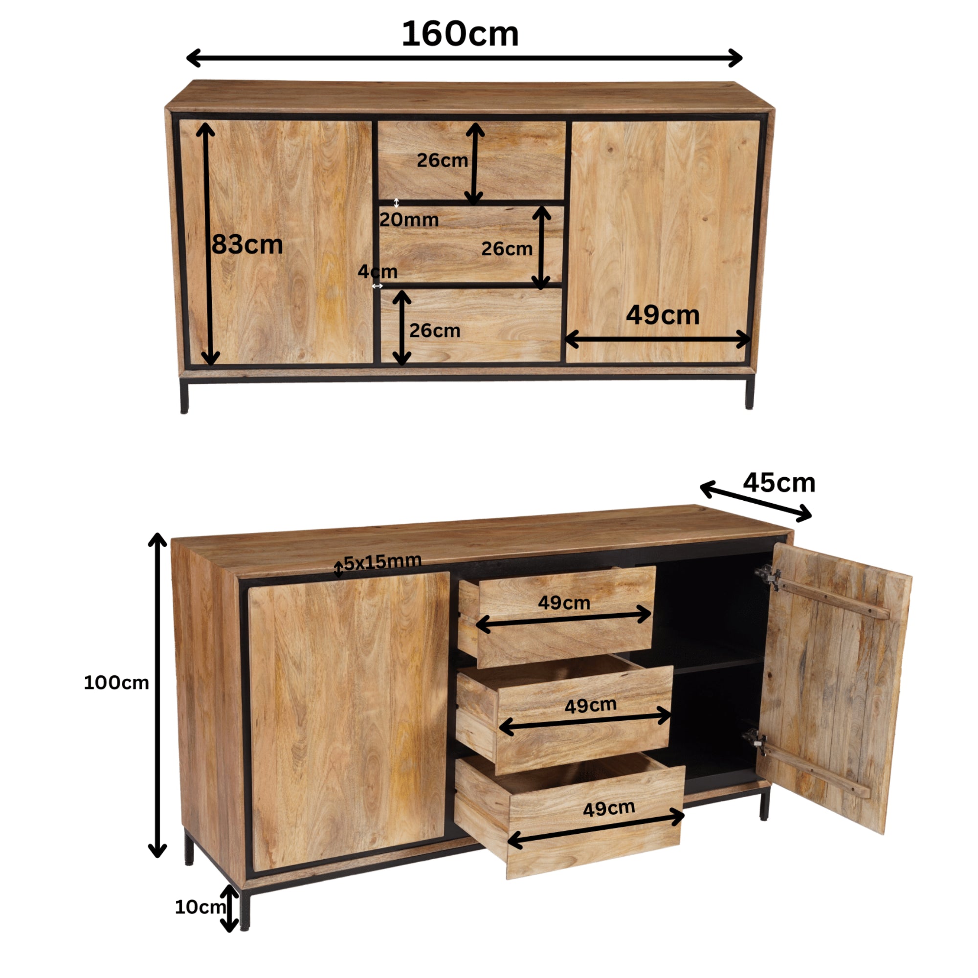 Dressoir RichWood | 160 cm - SF