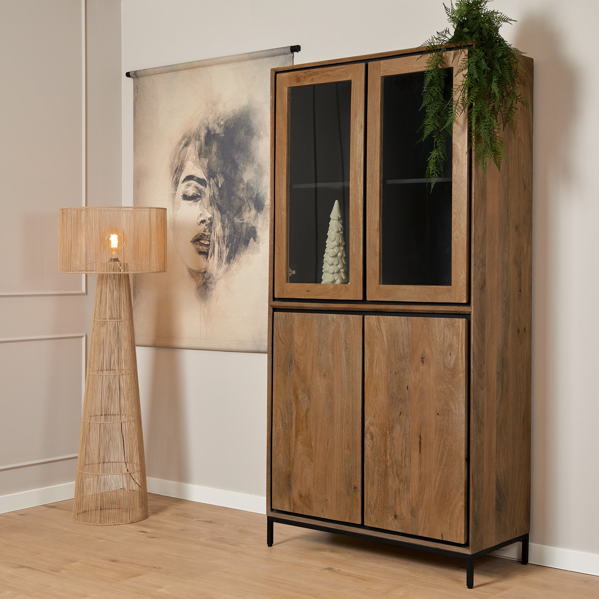 Vitrinekast RichWood | 100 cm - SF