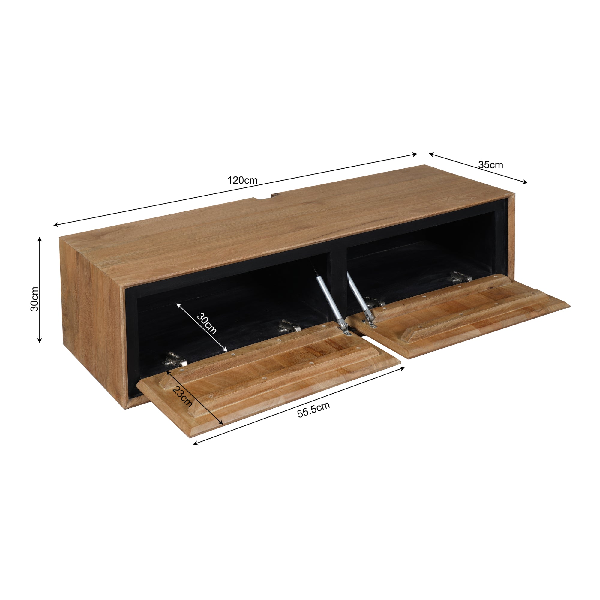 Zwevend tv-meubel RichWood | 120 cm - SF