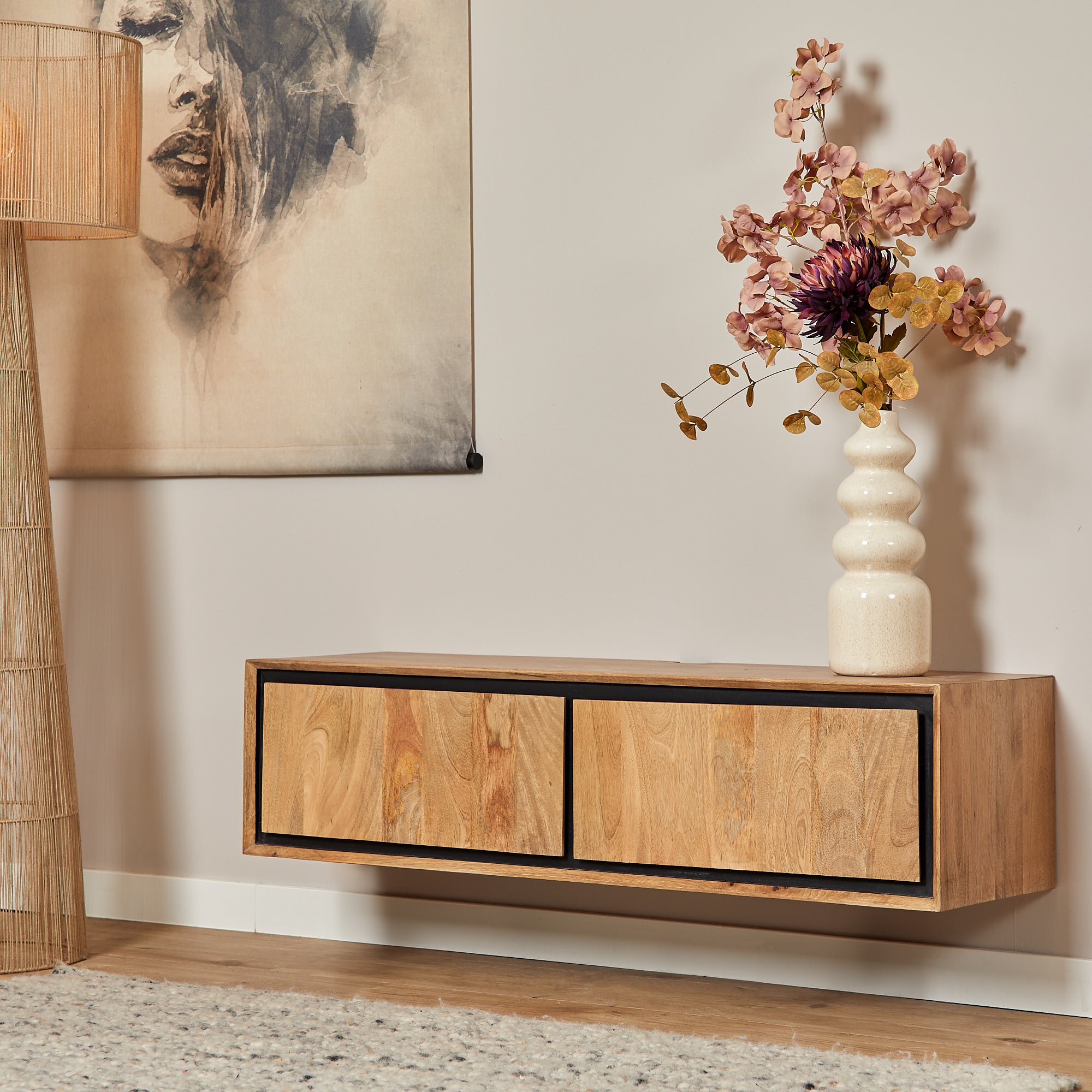 Zwevend tv-meubel RichWood | 120 cm - SF