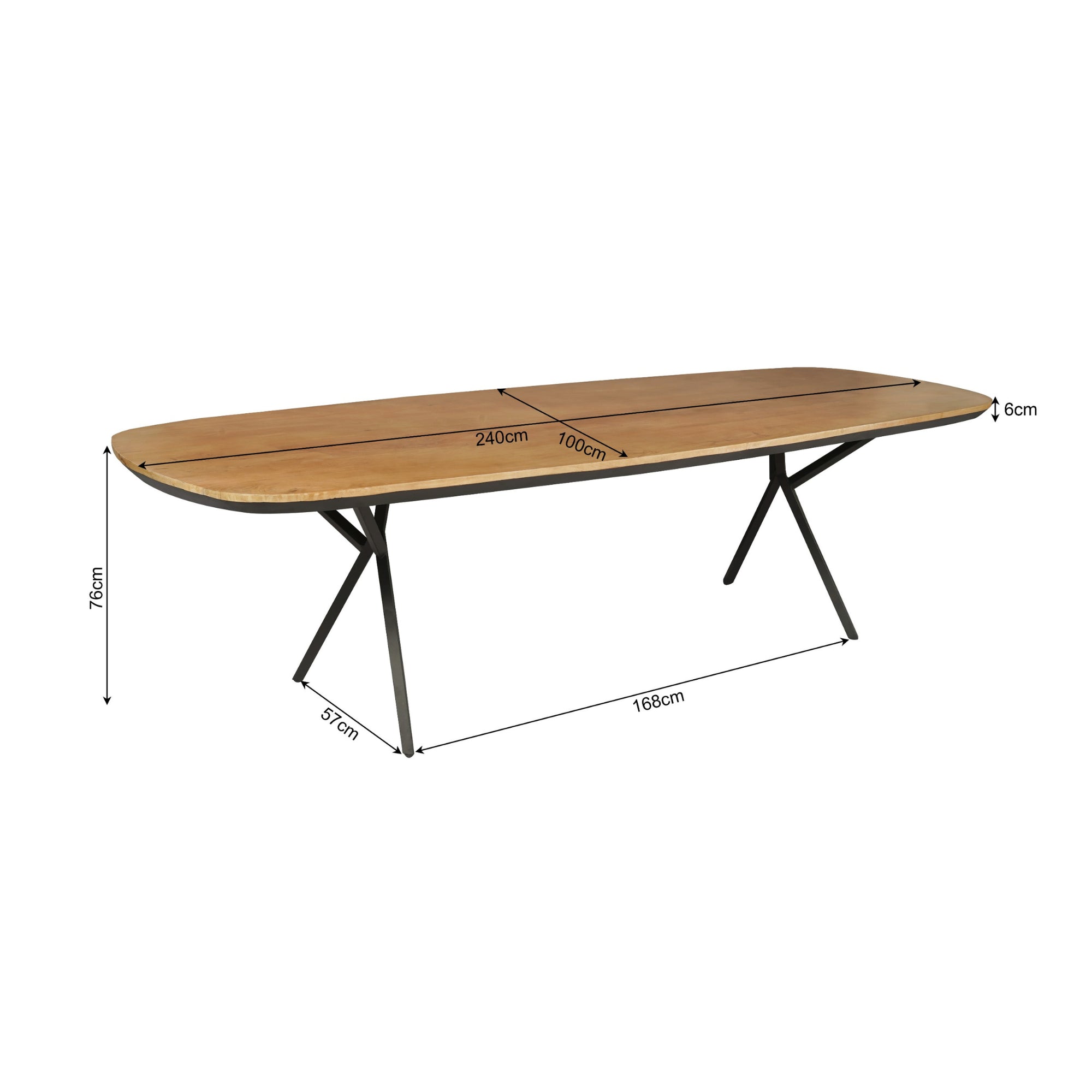 Eettafel RichWood | 240 cm - STF