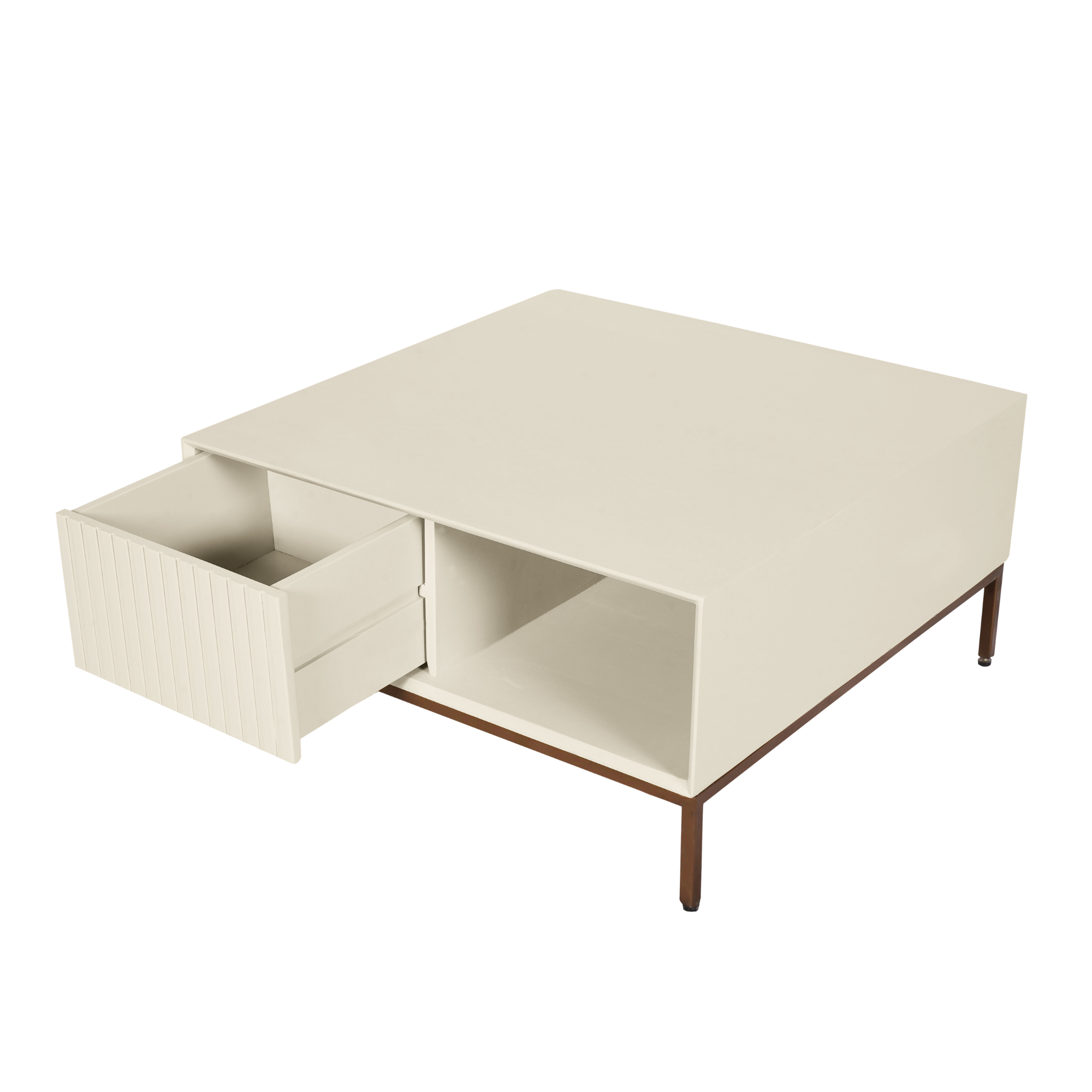 Salontafel Madison Zand | 80 cm | Vierkant - STF