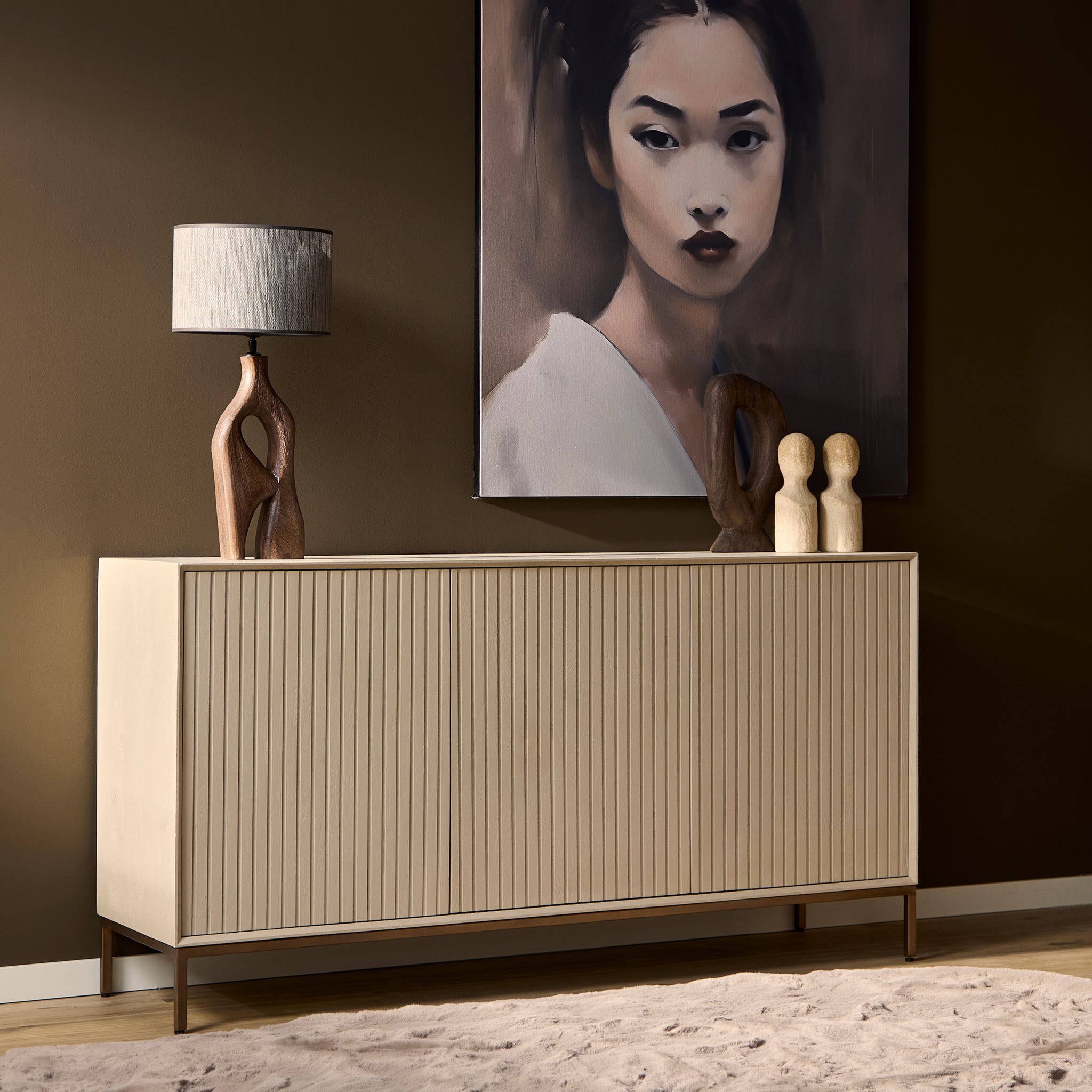 Dressoir Madison zand | 165 cm - STF