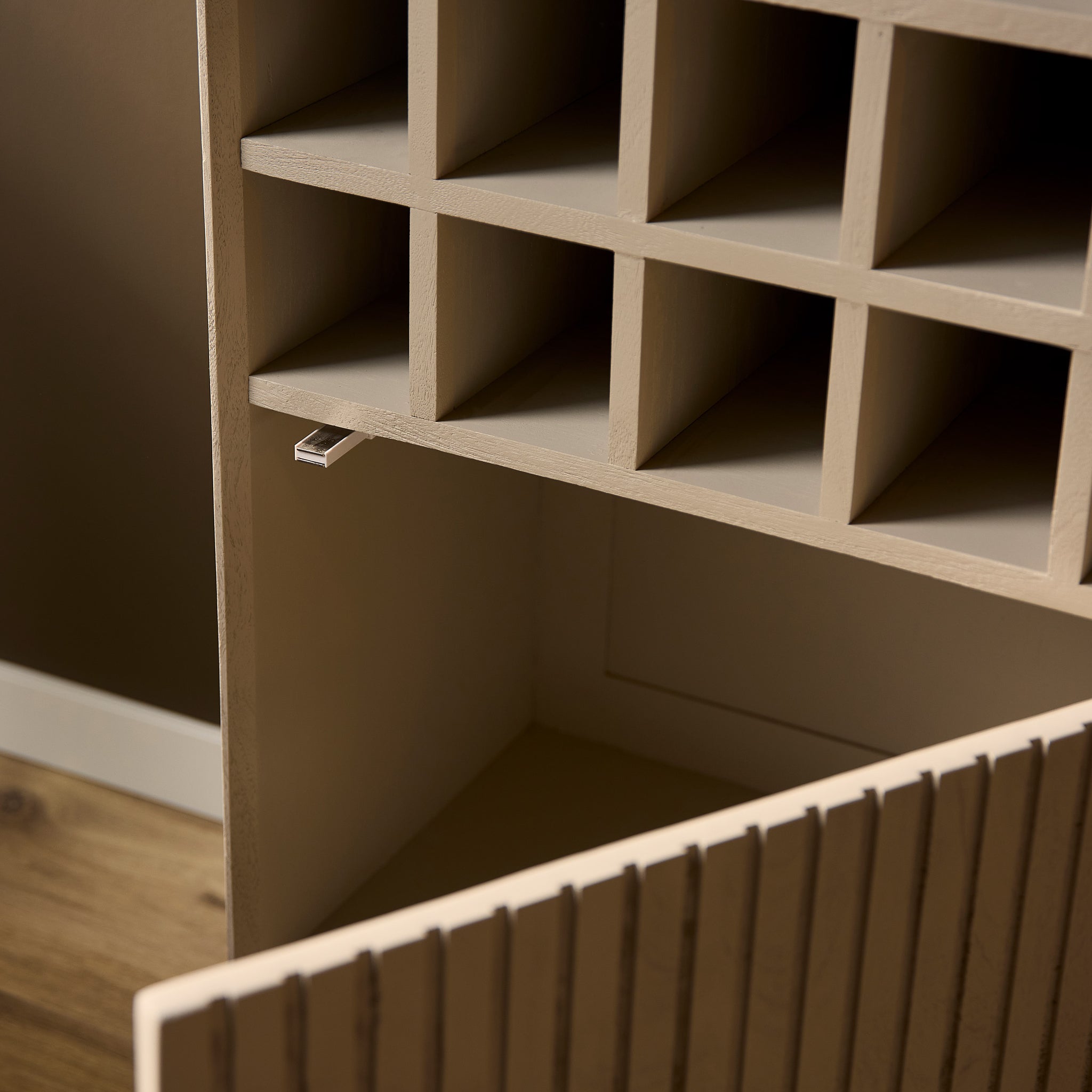 Wijnkast Madison Zand | 55 cm - STF