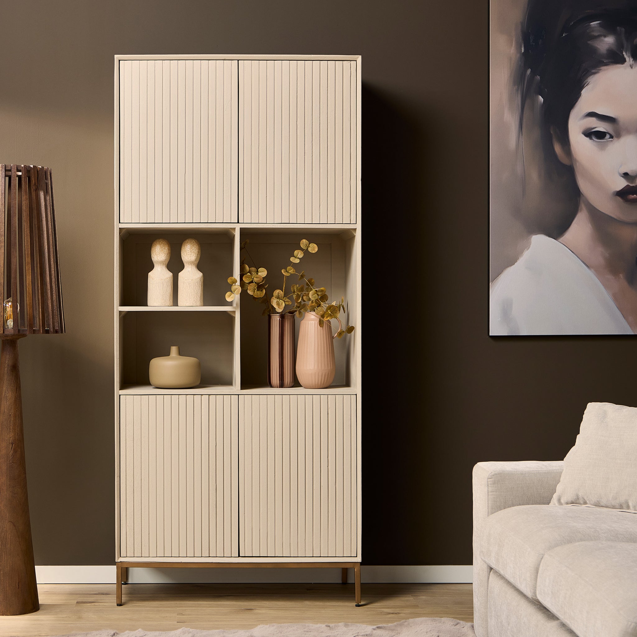 Vakkenkast Madison Sand | 90 cm - STF