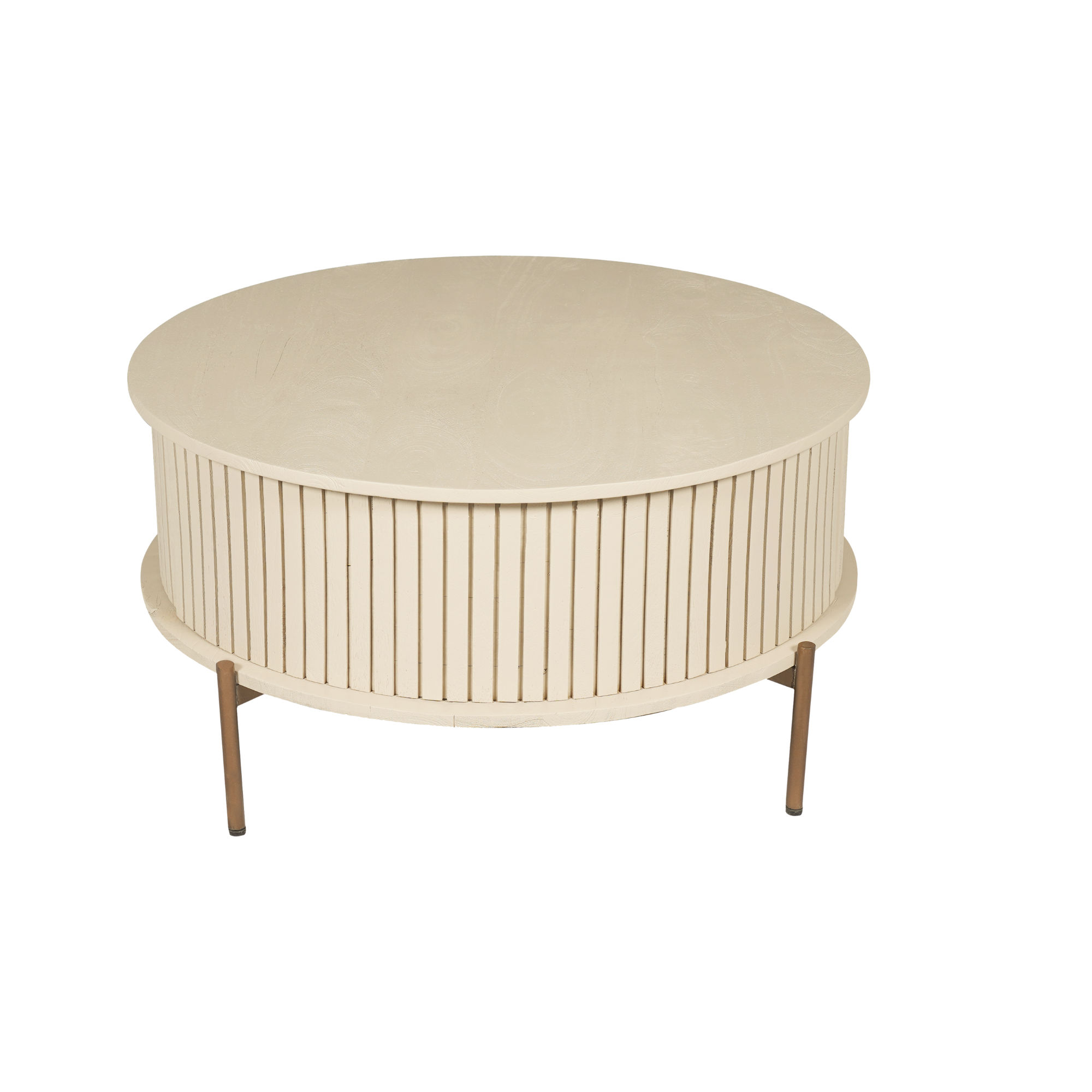 Salontafel Madison Zand | 80 cm | Rond - STF