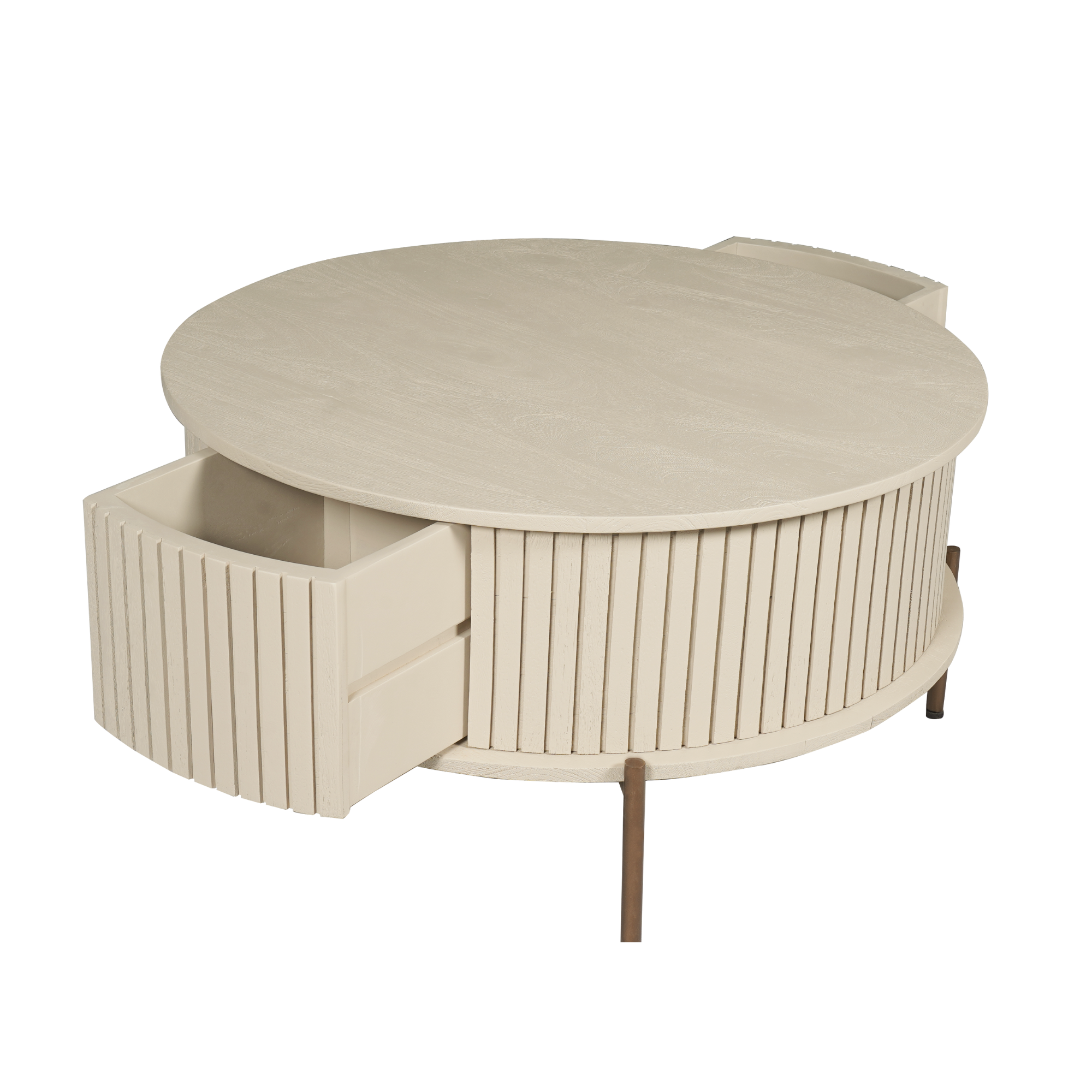 Salontafel Madison Zand | 80 cm | Rond - STF