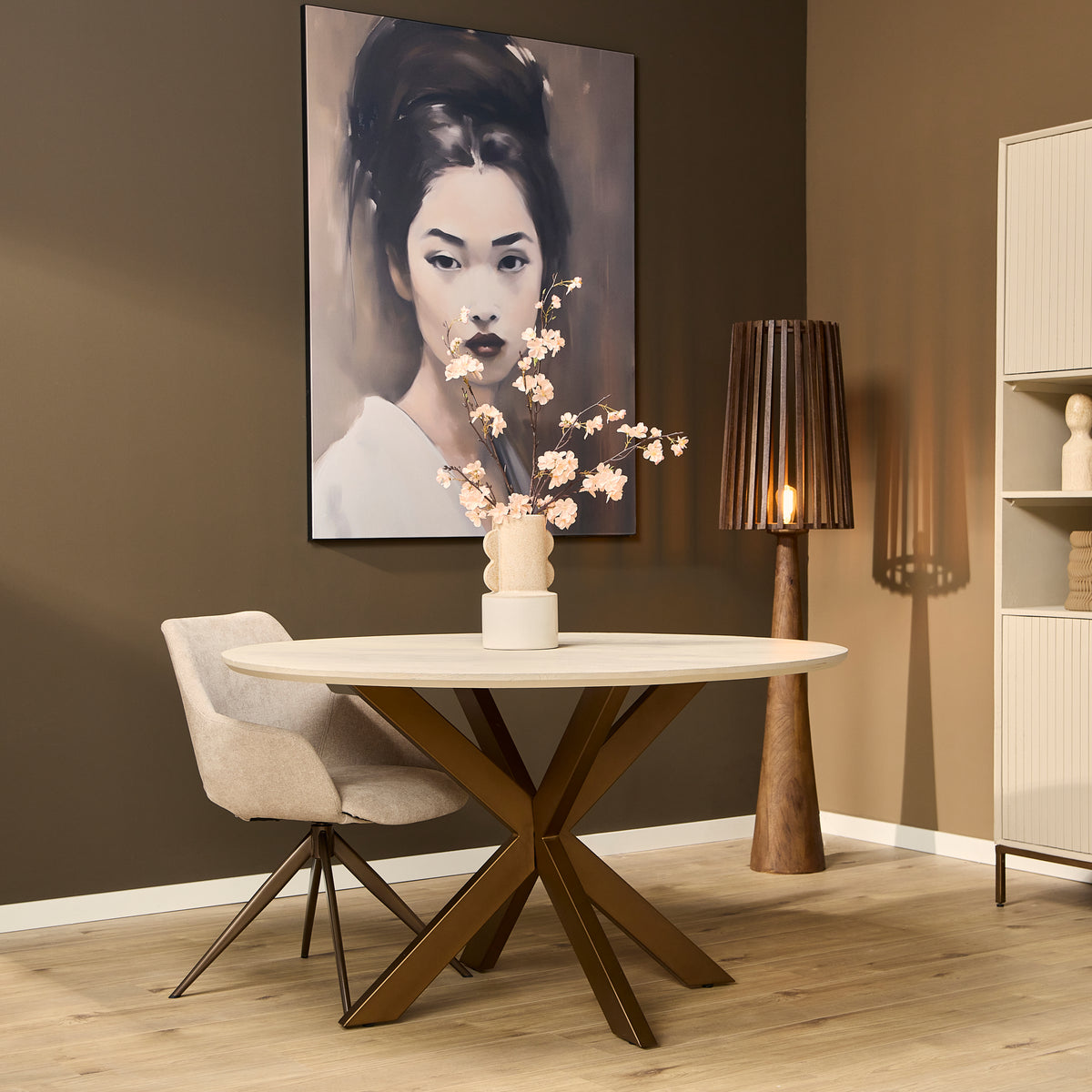 Eettafel Madison zand | 110 cm - STF